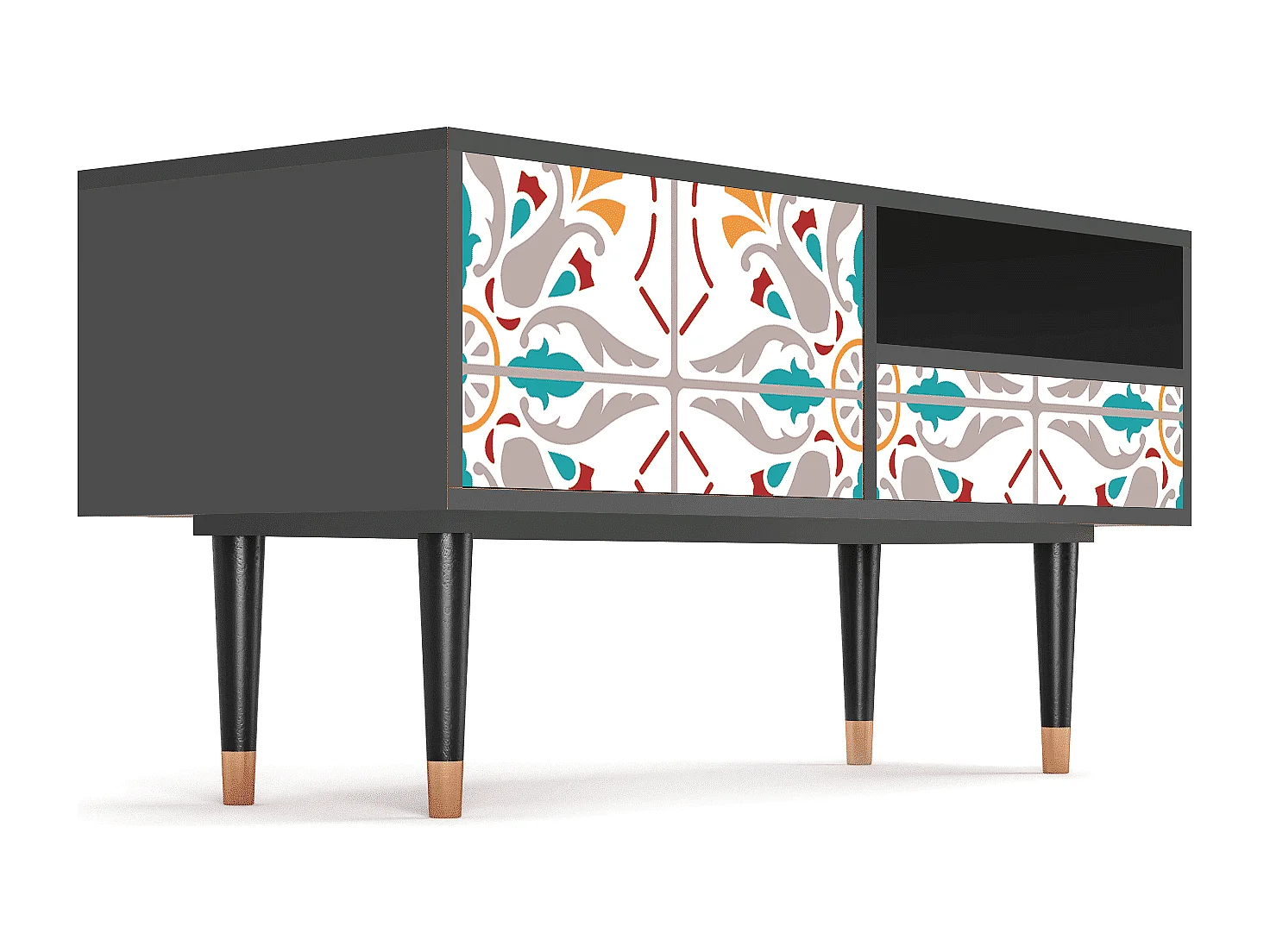 TV-Möbel - 115х59х48 cm - T3 - Spring Ceramics, Anthrazit