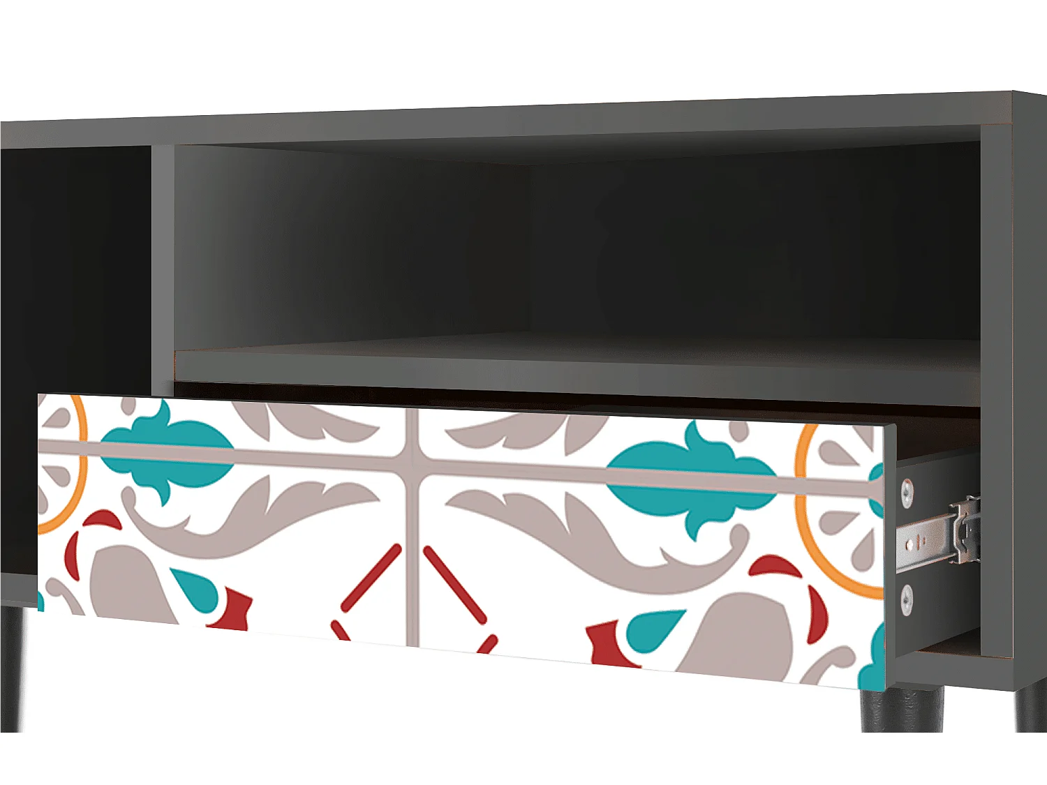 TV-Möbel - 115х59х48 cm - T3 - Spring Ceramics, Anthrazit