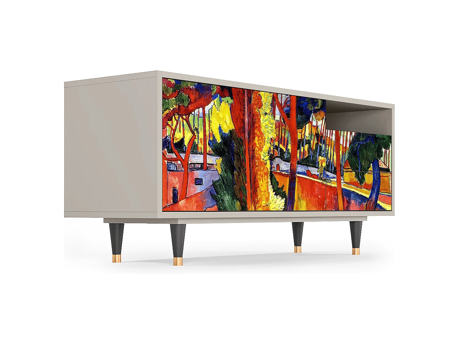 Meuble TV - 125х56х41 cm - T7 - The Turning Road, Sable