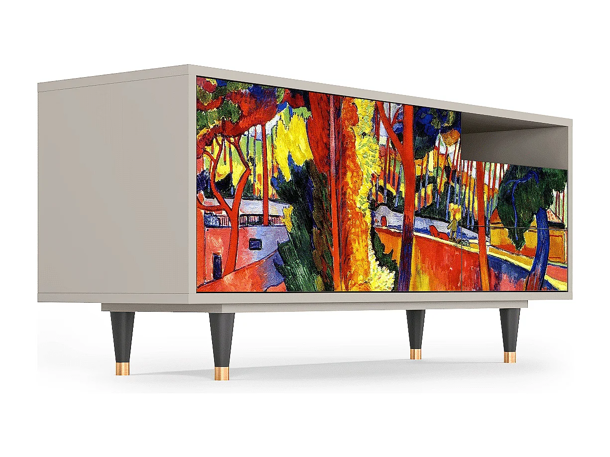 Meuble TV - 125х56х41 cm - T7 - The Turning Road, Sable