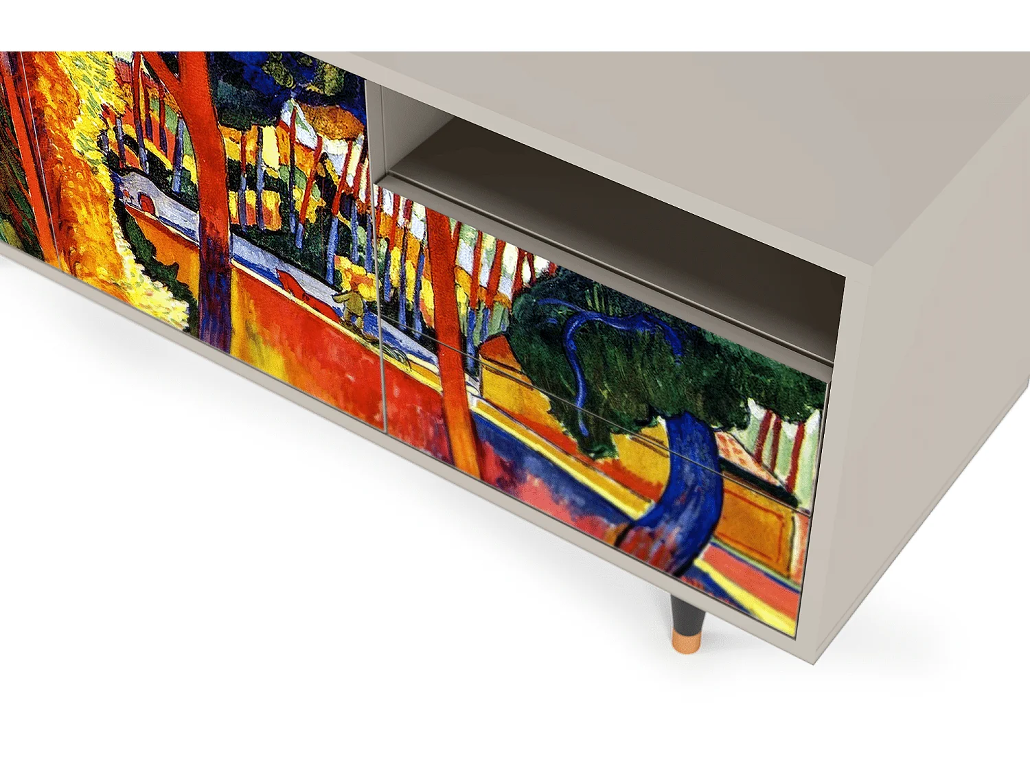 Meuble TV - 125х56х41 cm - T7 - The Turning Road, Sable