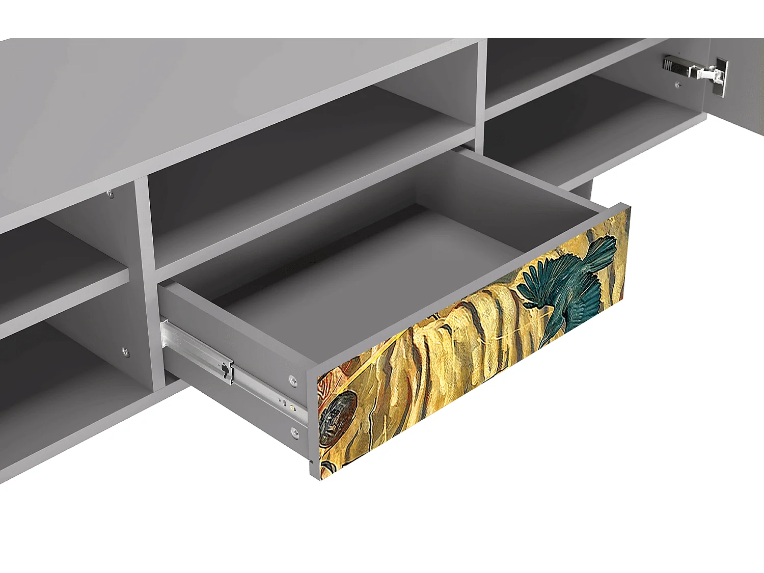 Meuble TV - 170х59х41 cm - T6 - Blood by James Jean, Gris