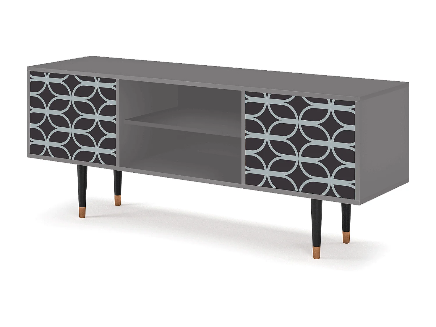 TV-meubel - 170х69х48 cm - T2 - Braided Blue, Grijs