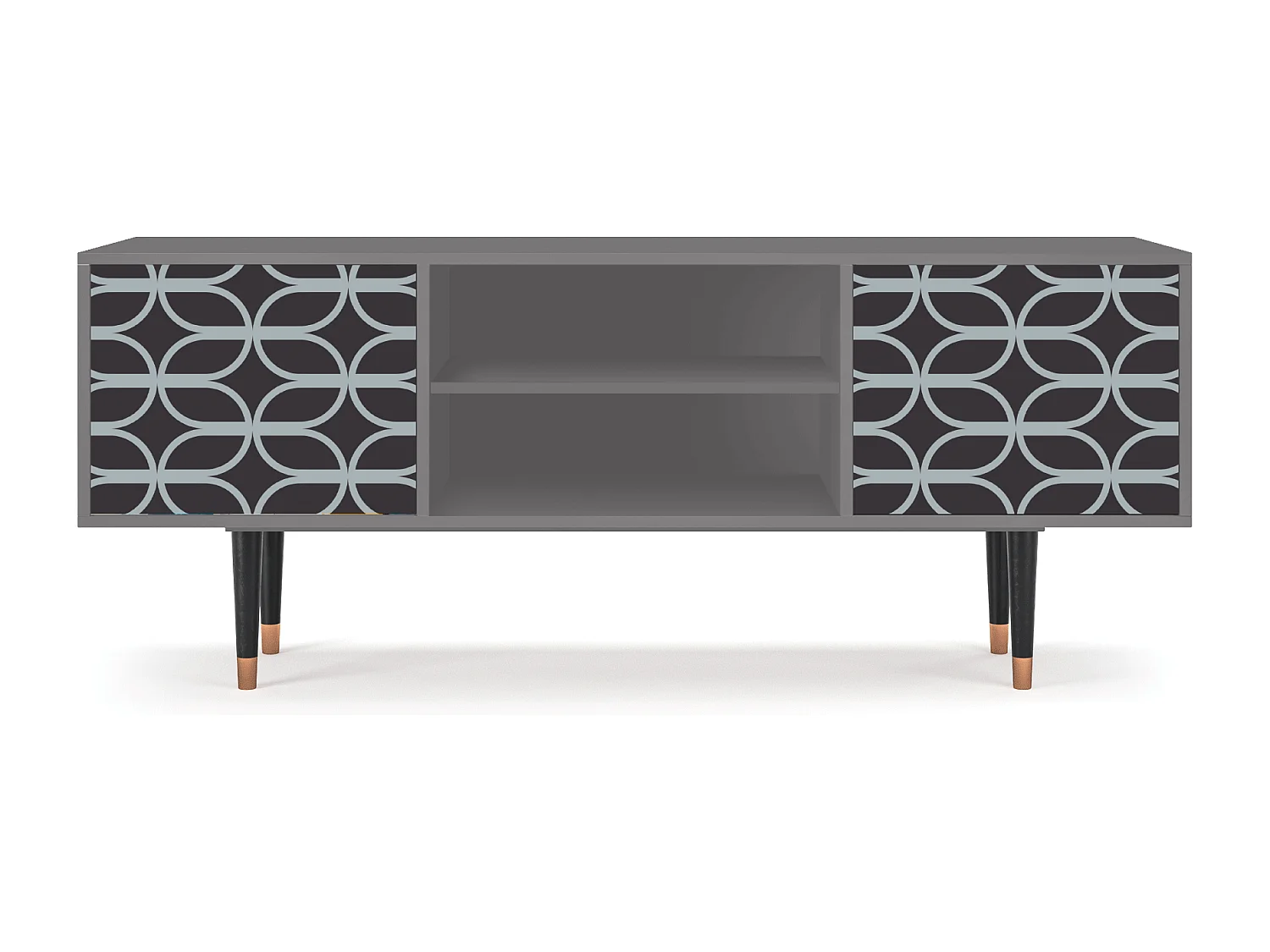 Meuble TV - 170х69х48 cm - T2 - Braided Blue, Gris