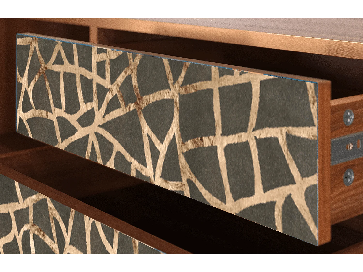 TV-Möbel - 170х59х48 cm - T4 - Enlarged Leaf, Walnuss