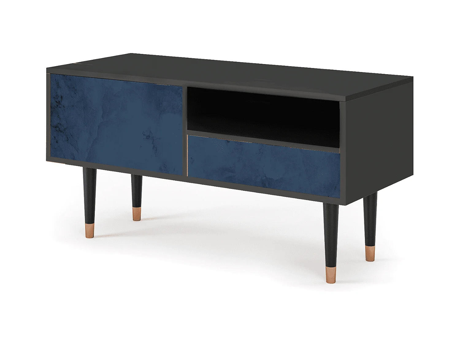 Szafka RTV - 115х59х48 cm - T3 - Endless Galaxi, Antracyt