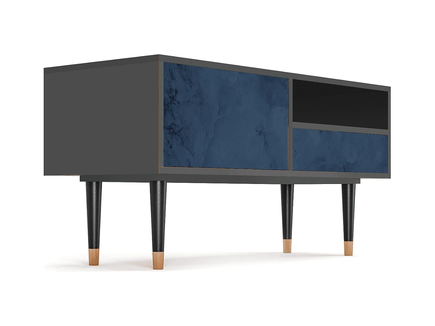 Szafka RTV - 115х59х48 cm - T3 - Endless Galaxi, Antracyt