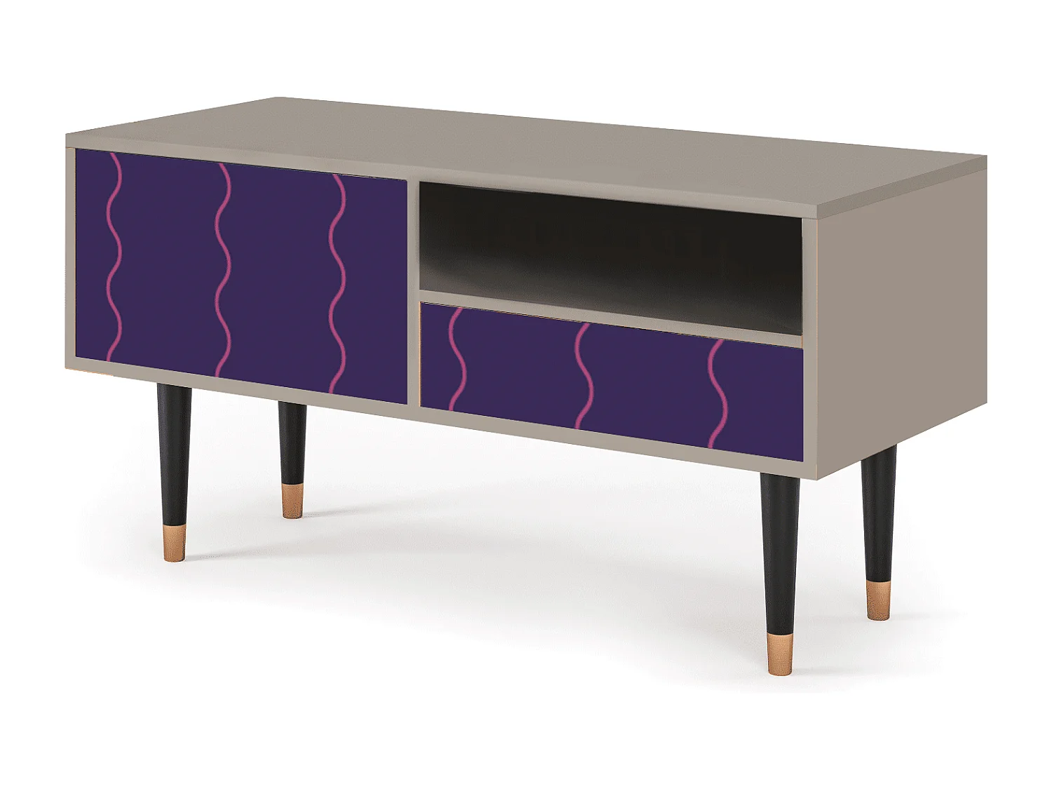 Meuble TV - 115х59х48 cm - T3 - Grape Maccaroni, Sable