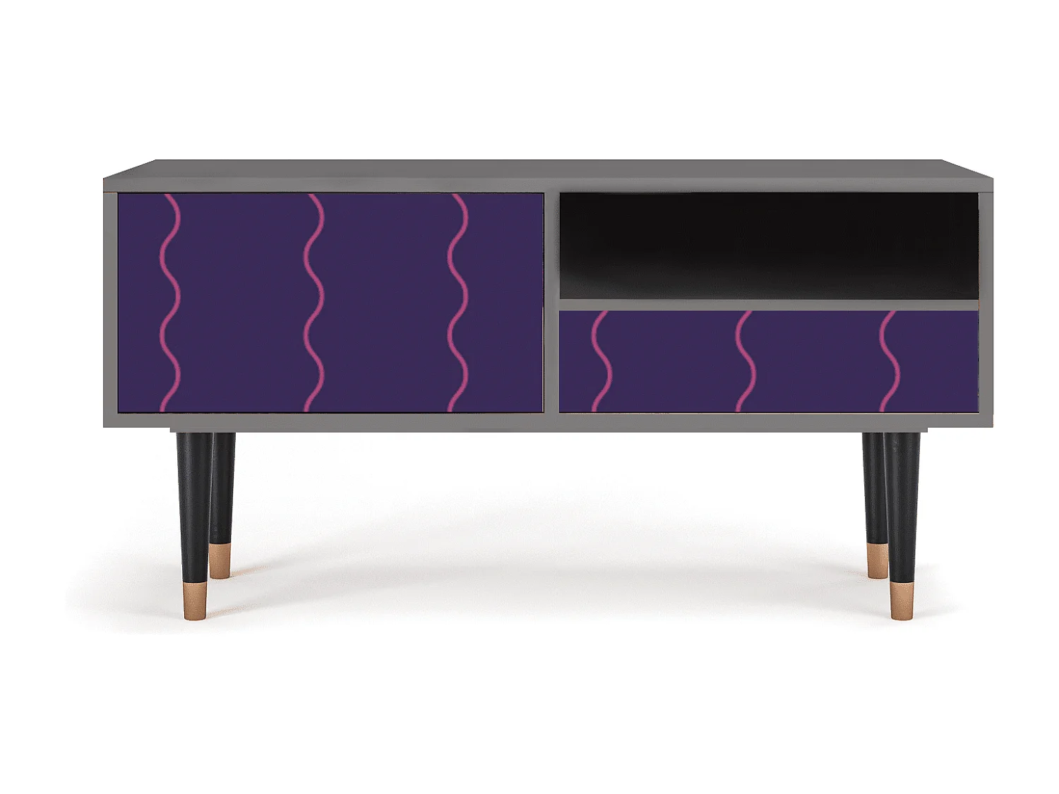 Mueble de TV - 115х59х48 cm - T3 - Grape Maccaroni, Arena