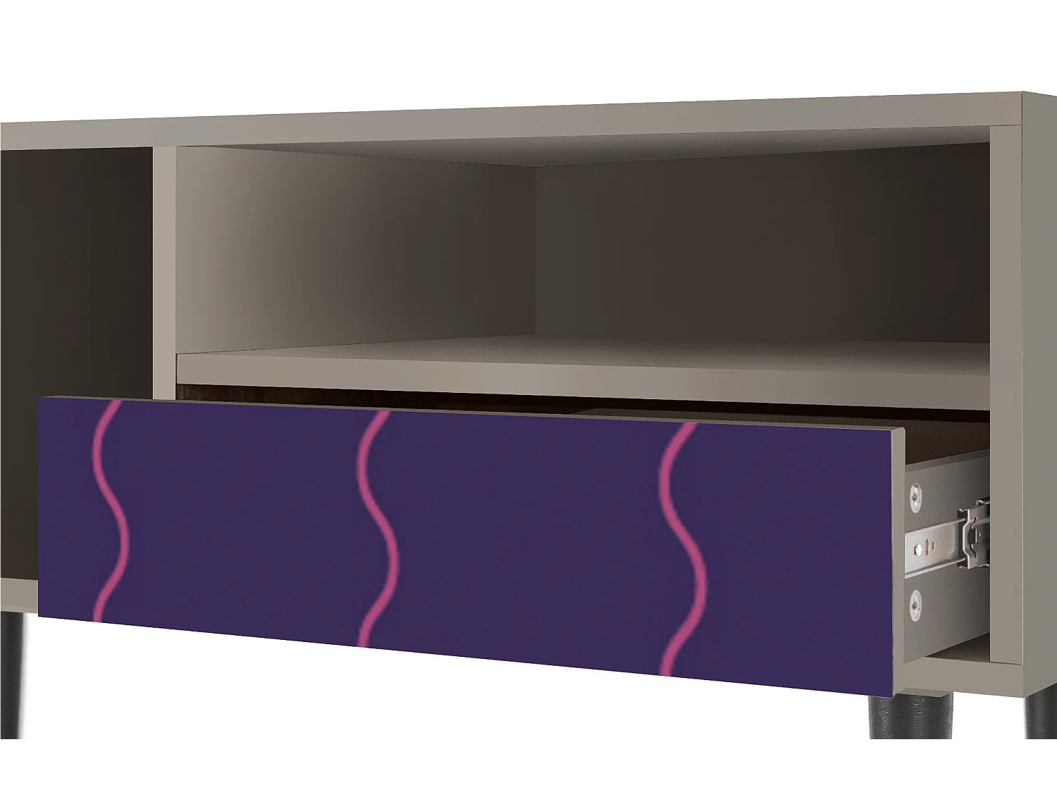 Mueble de TV - 115х59х48 cm - T3 - Grape Maccaroni, Arena