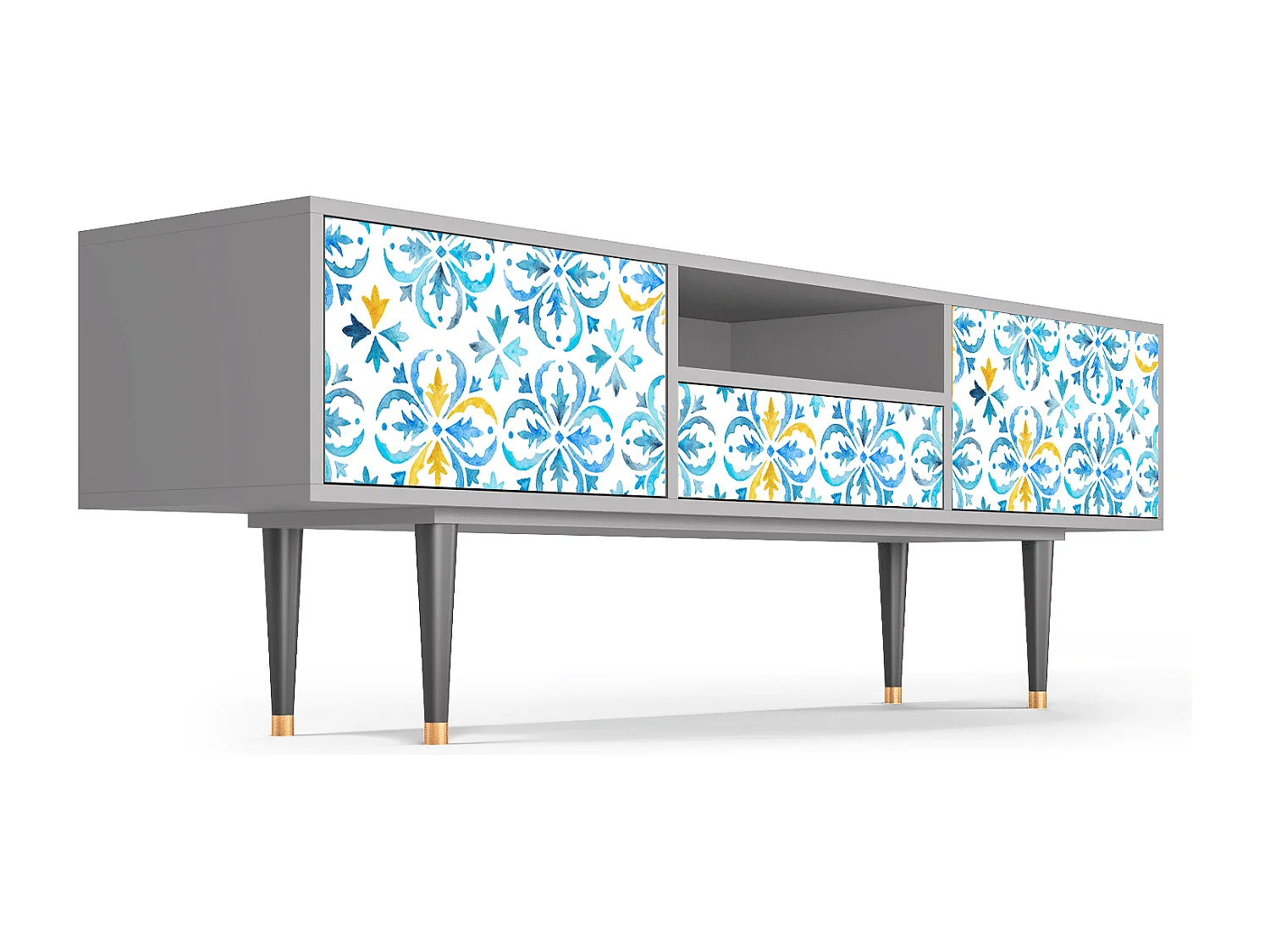 TV-meubel - 170х59х41 cm - T6 - Lisbon Flover, Grijs