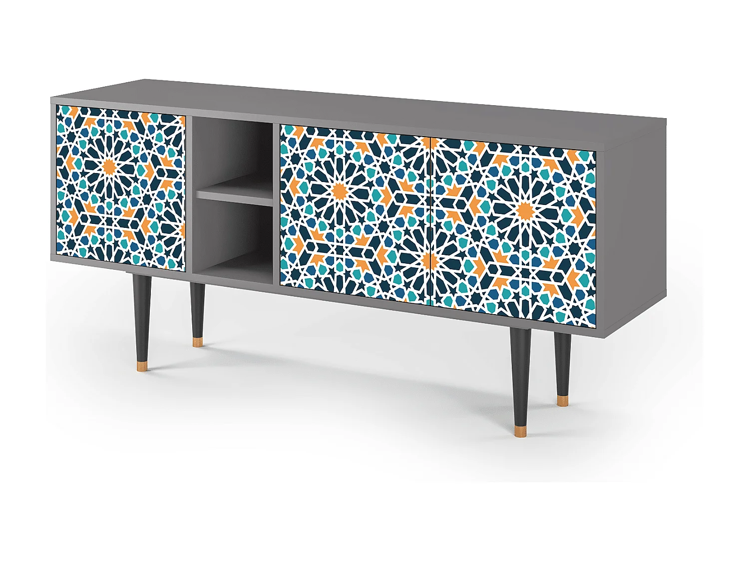 Mobile TV - 150х69х41 cm - T5 - Kaleidoscope, Grigio