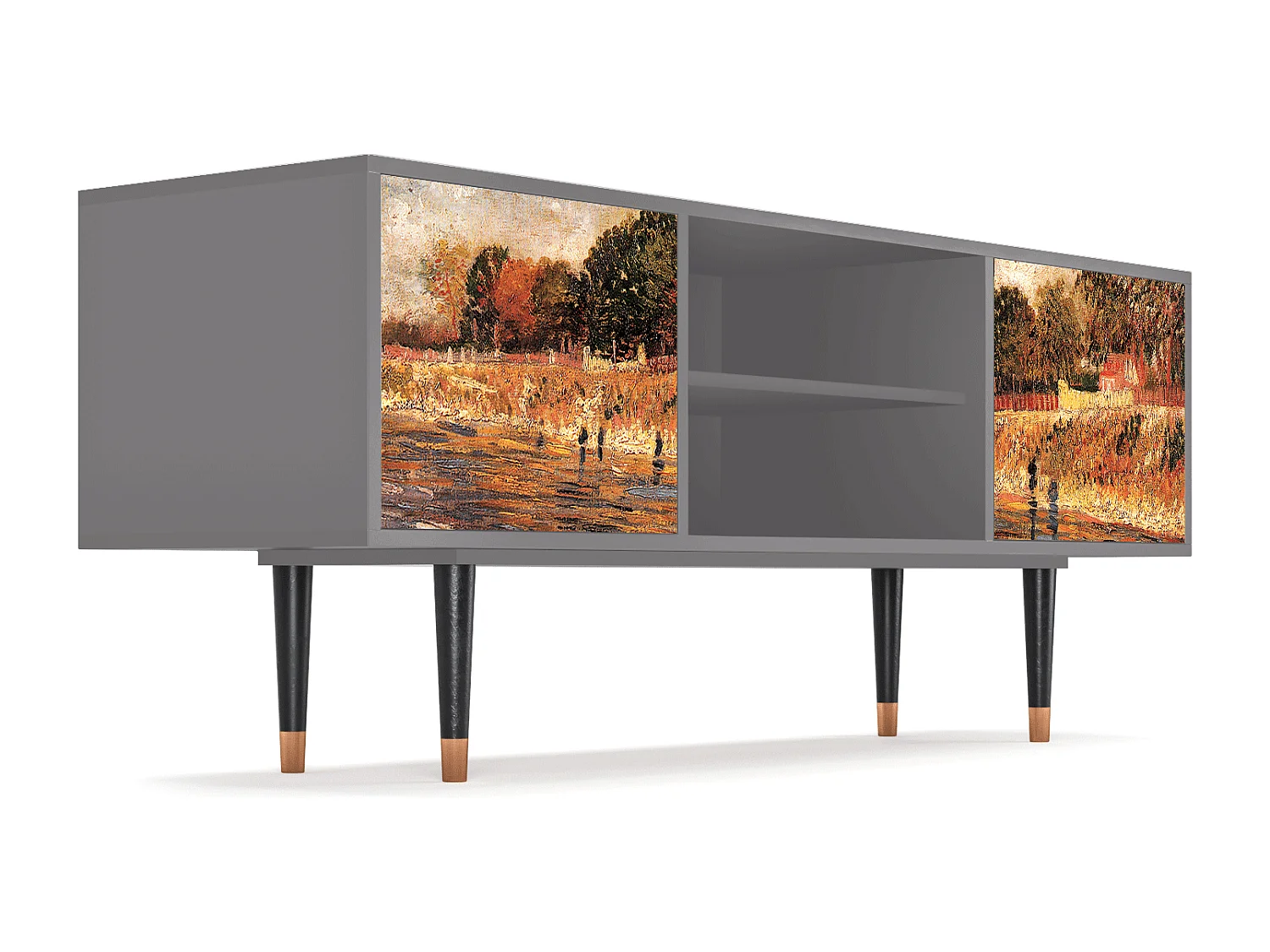 Mobile TV - 170х69х48 cm - T2 - The Banks, Grigio