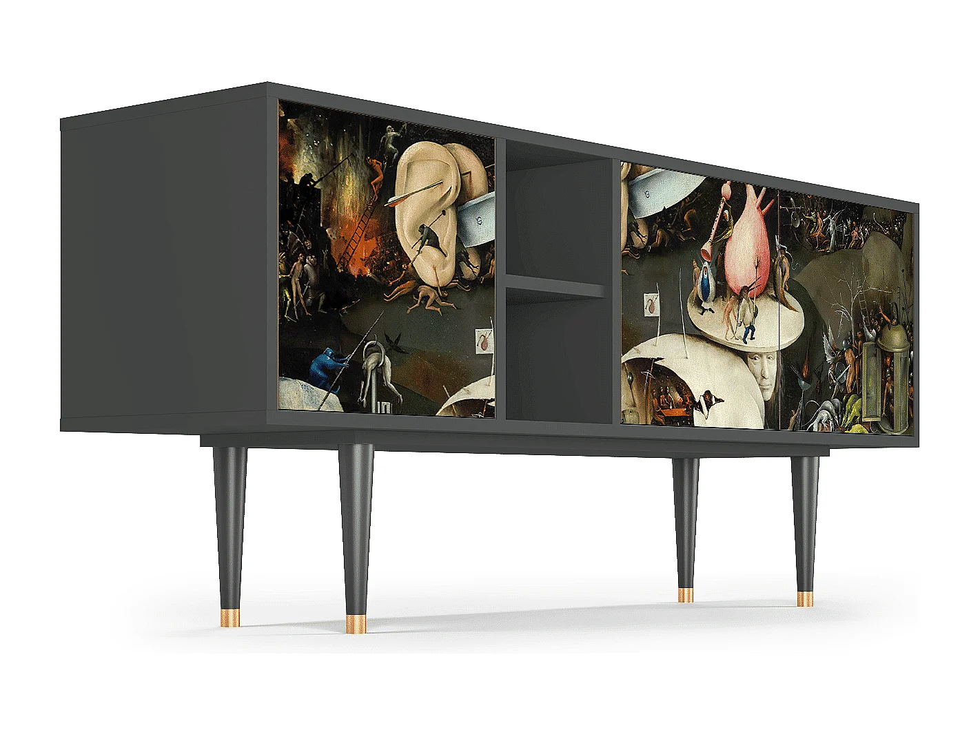 Meuble TV - 150х69х41 cm - T5 - The Garden 2, Anthracite