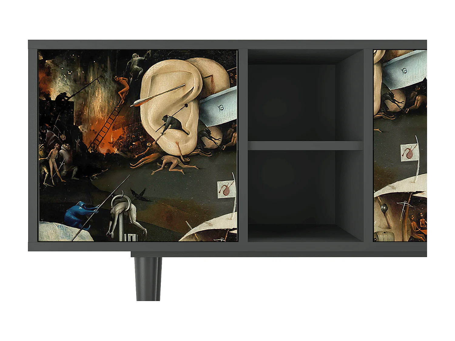 Meuble TV - 150х69х41 cm - T5 - The Garden 2, Anthracite