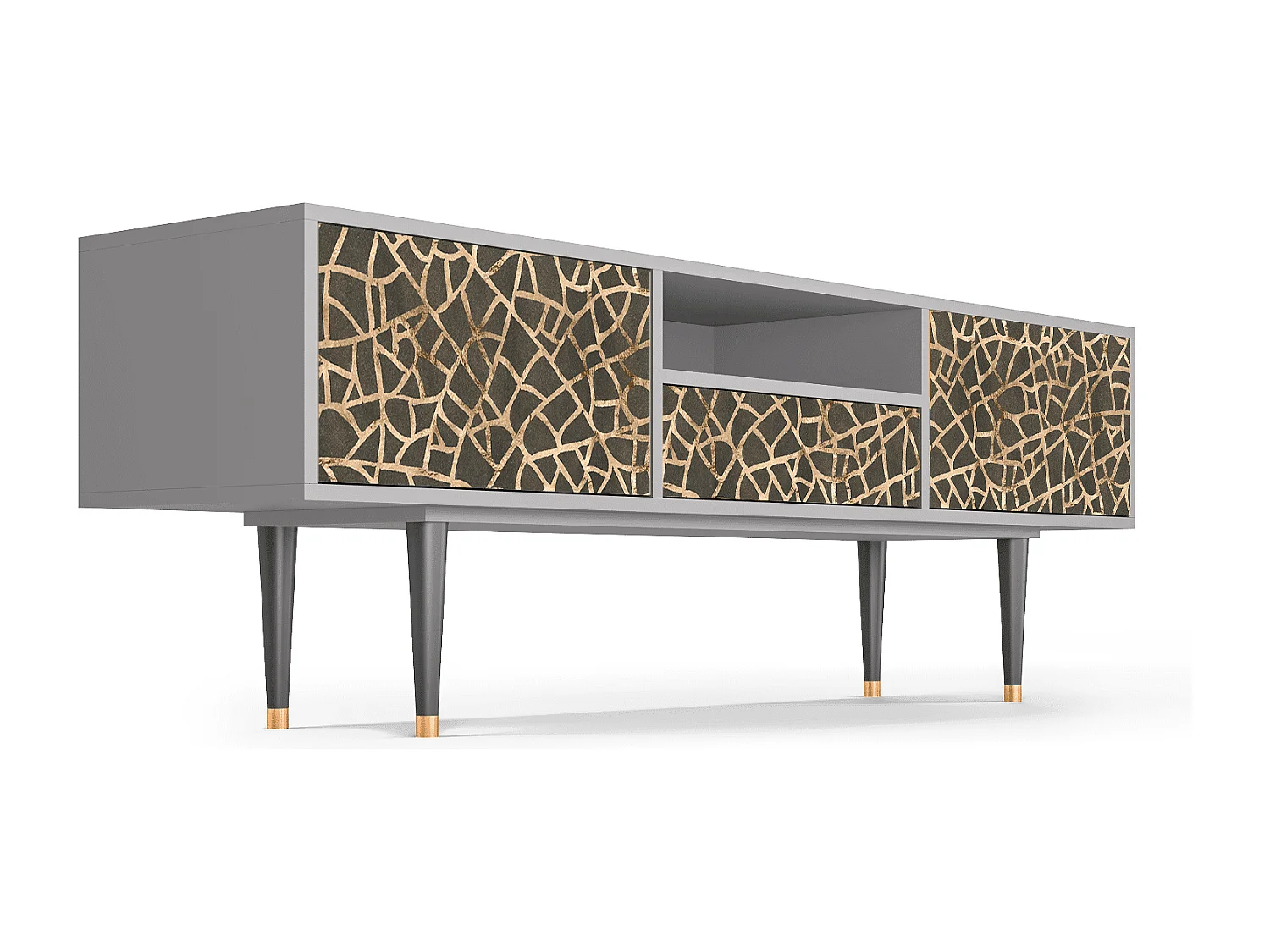 TV-Möbel - 170х59х41 cm - T6 - Enlarged Leaf, Grau