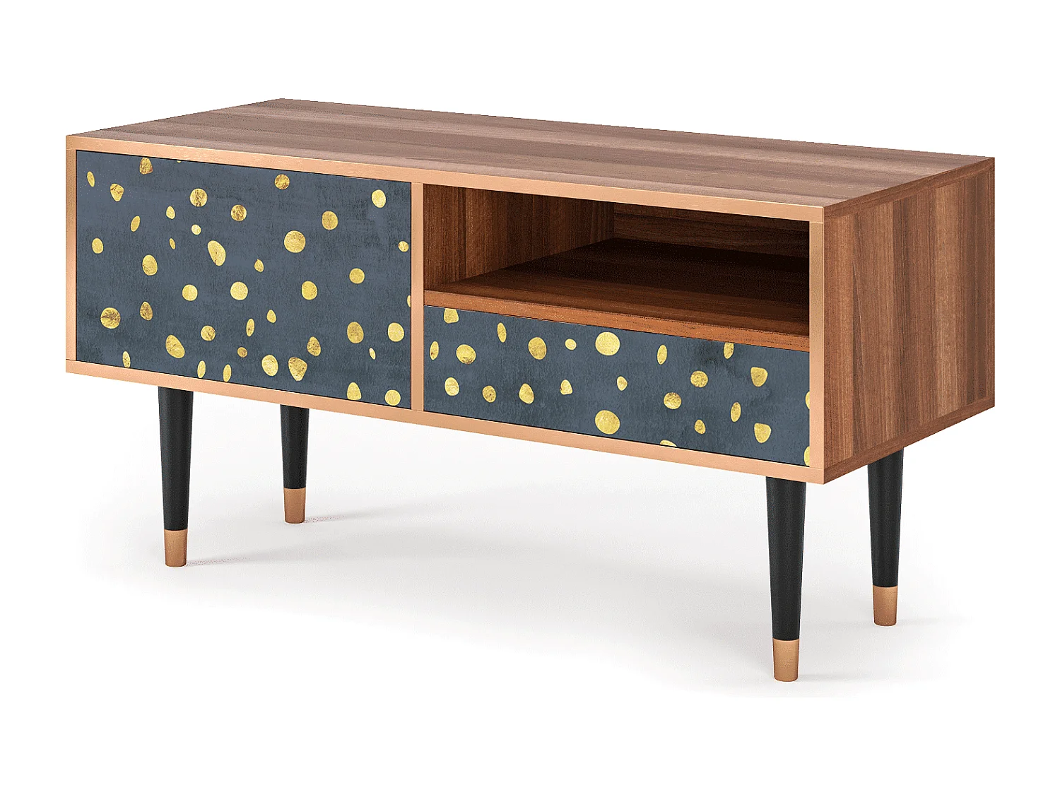 TV-Möbel - 115х59х48 cm - T3 - Foggy Lights, Walnuss