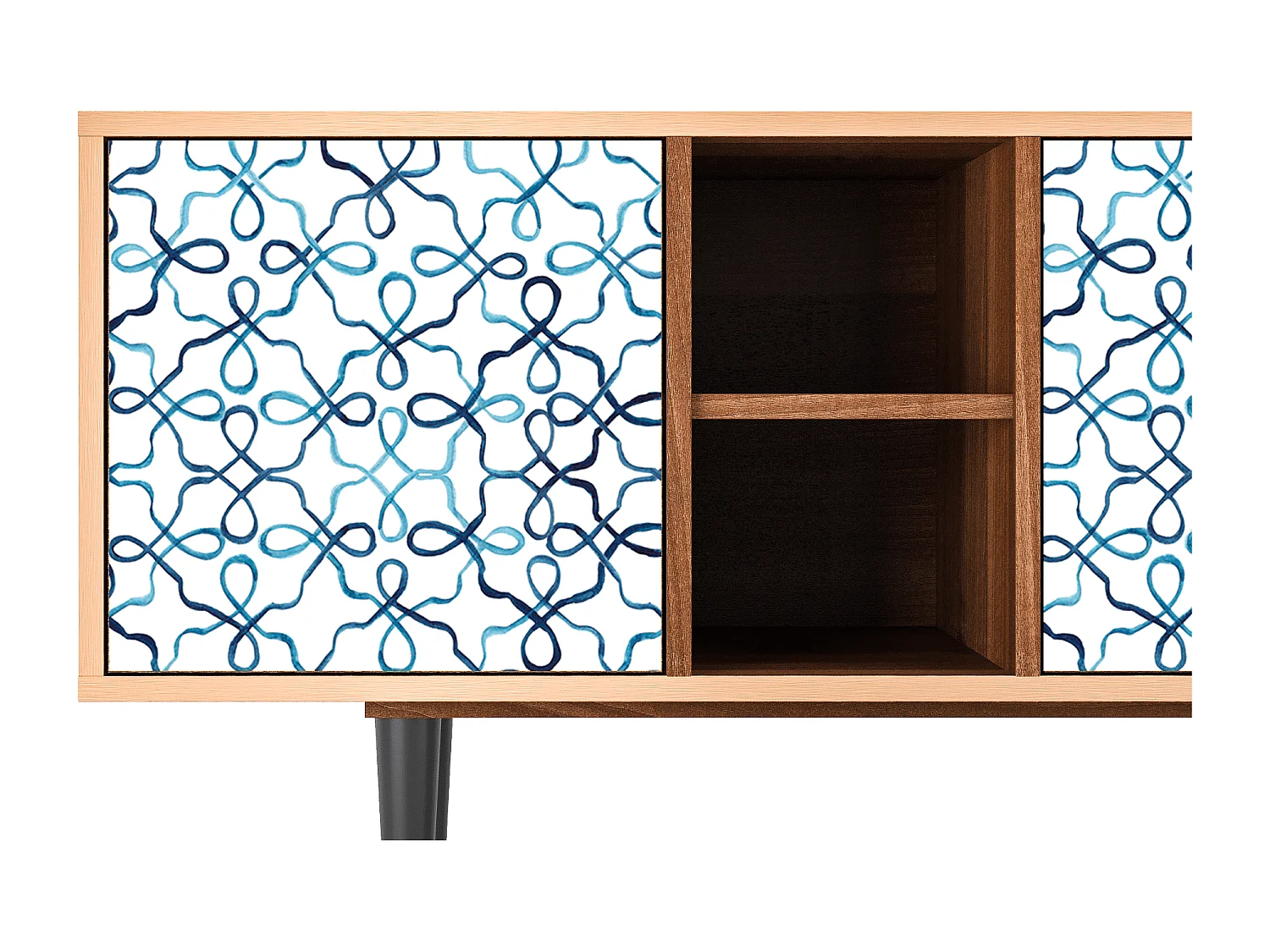 Meuble TV - 150х69х41 cm - T5 - Marine Strings, Noyer