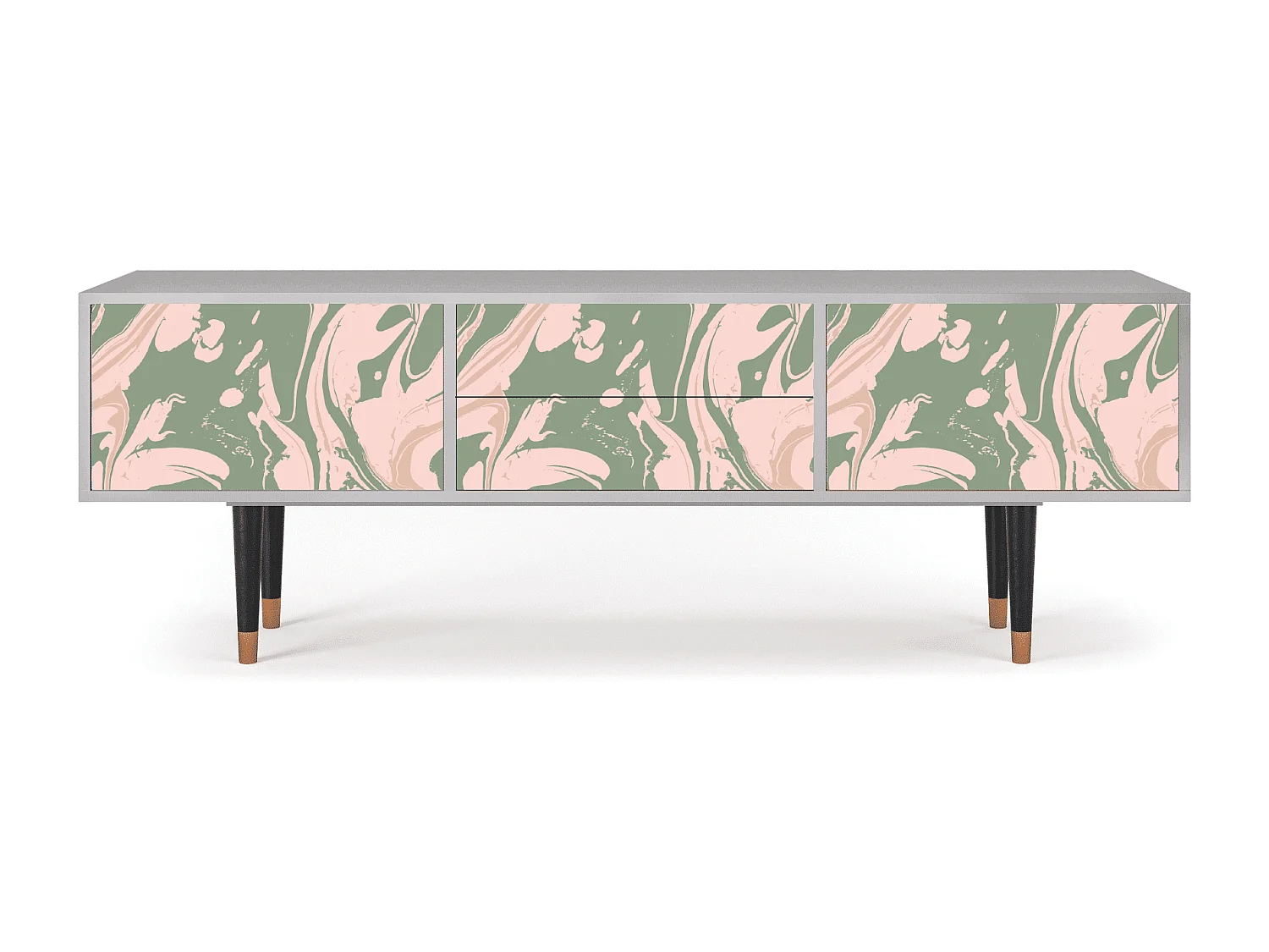 Meuble TV - 170х59х48 cm - T4 - Aquarelle, Gris