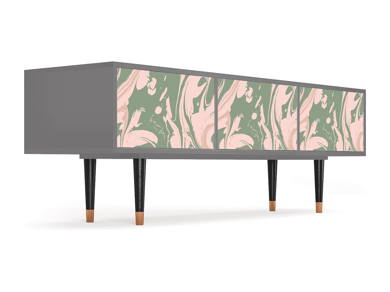 Mobile TV - 170х59х48 cm - T4 - Aquarelle, Grigio