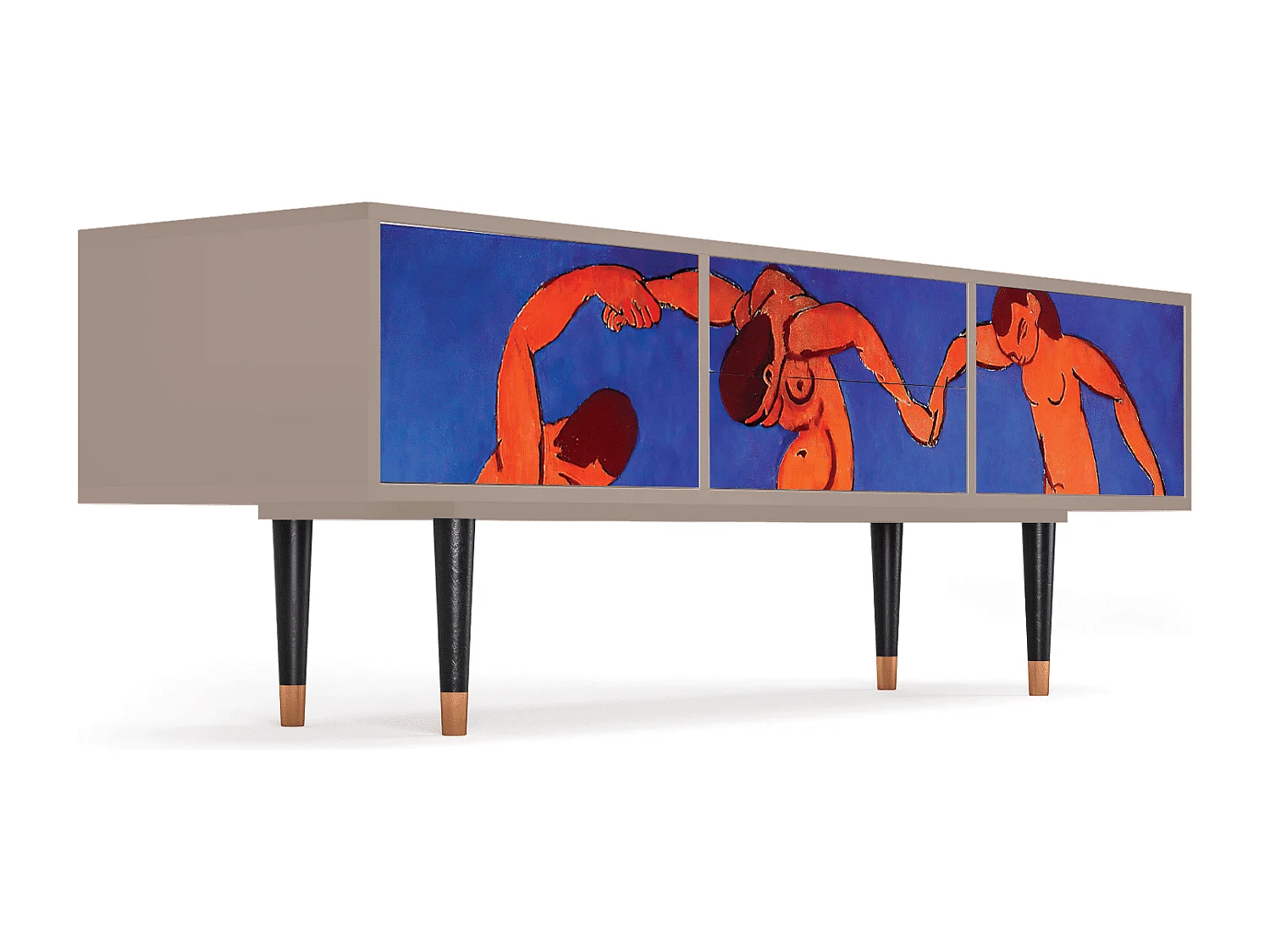 Mobile TV - 170х59х48 cm - T4 - The Dance by Matisse , Latte
