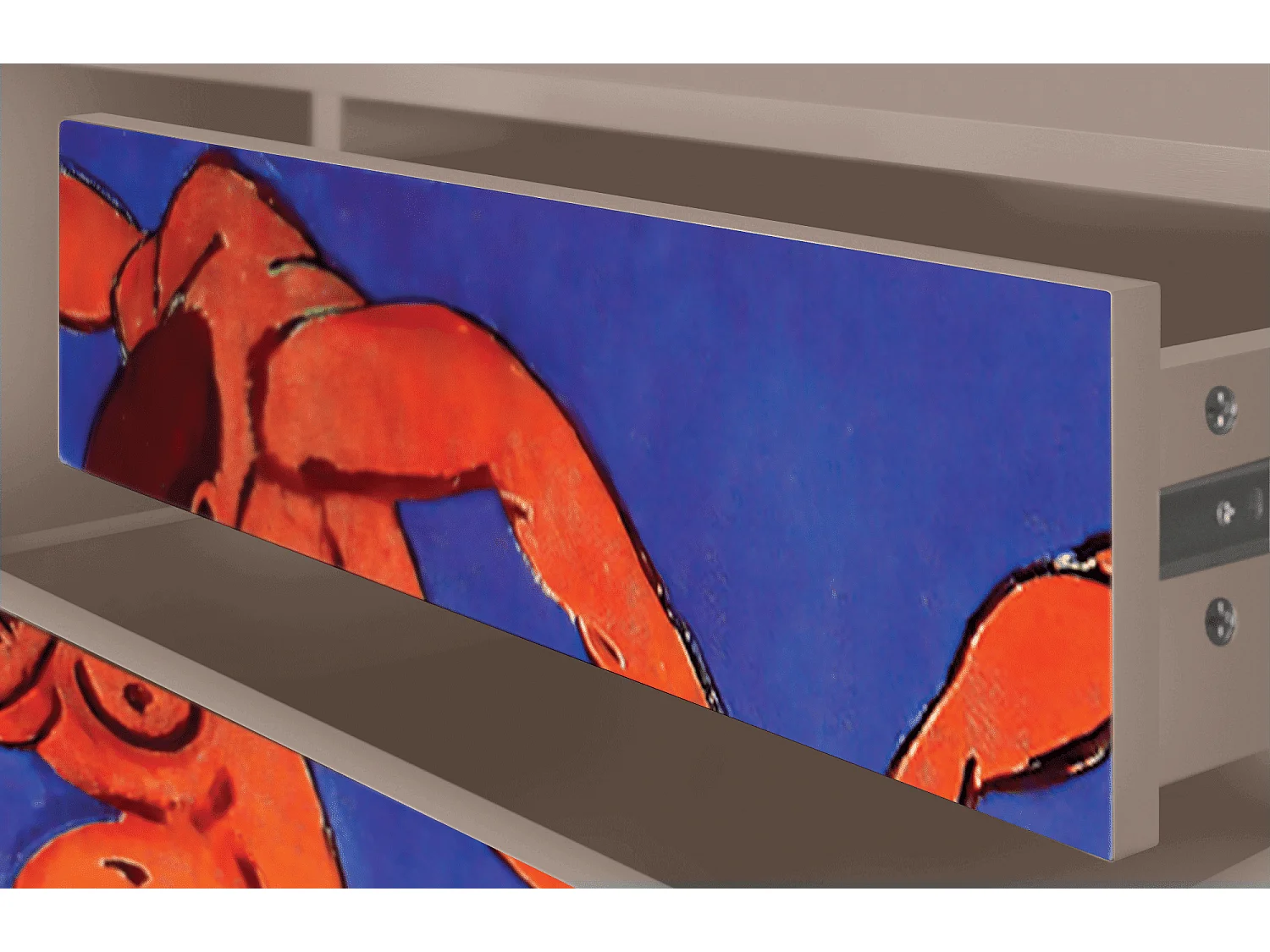 Mobile TV - 170х59х48 cm - T4 - The Dance by Matisse , Latte