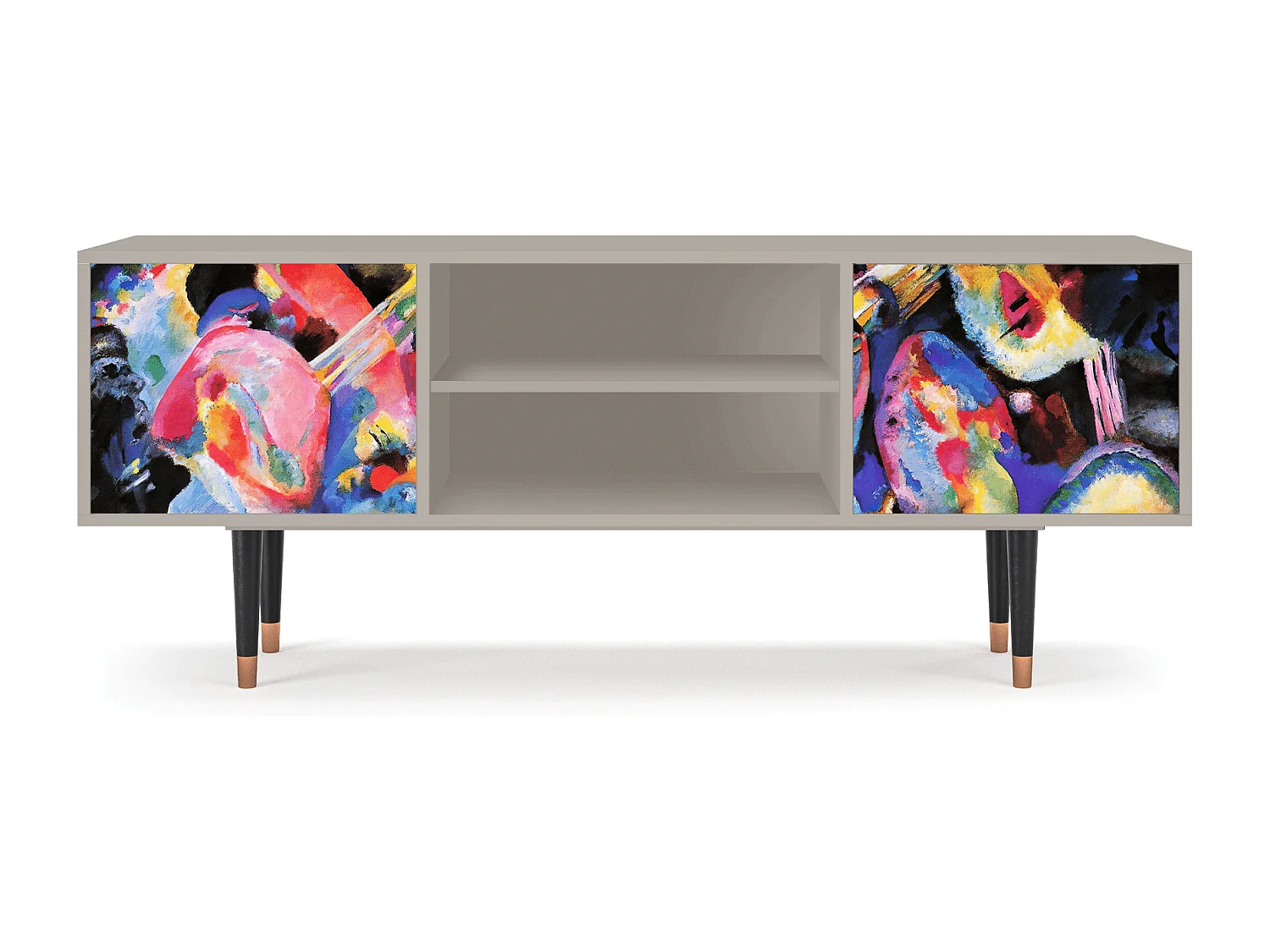 Szafka RTV - 170х69х48 cm - T2 - Kandinsky, Piaskowy