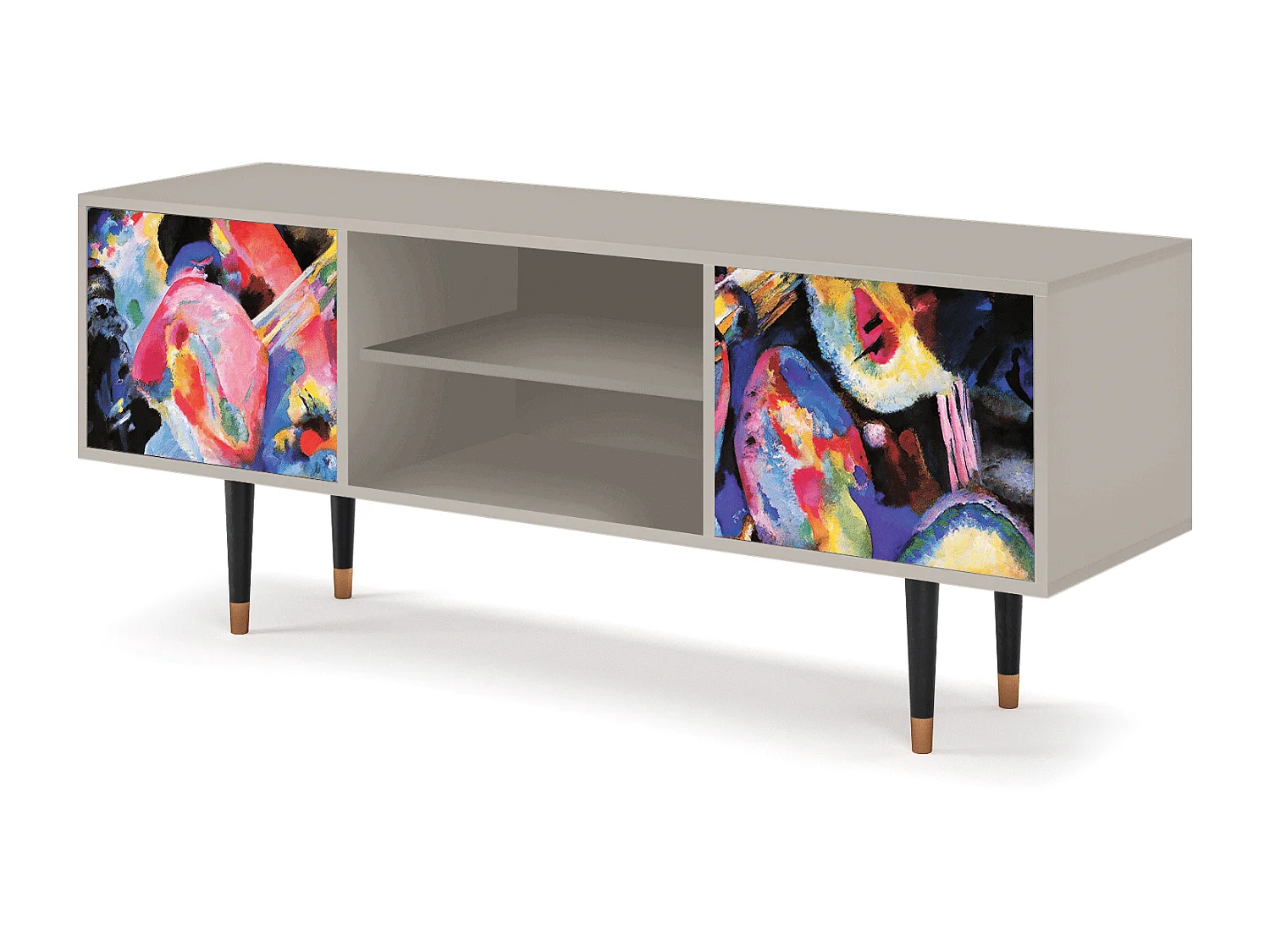 Szafka RTV - 170х69х48 cm - T2 - Kandinsky, Piaskowy