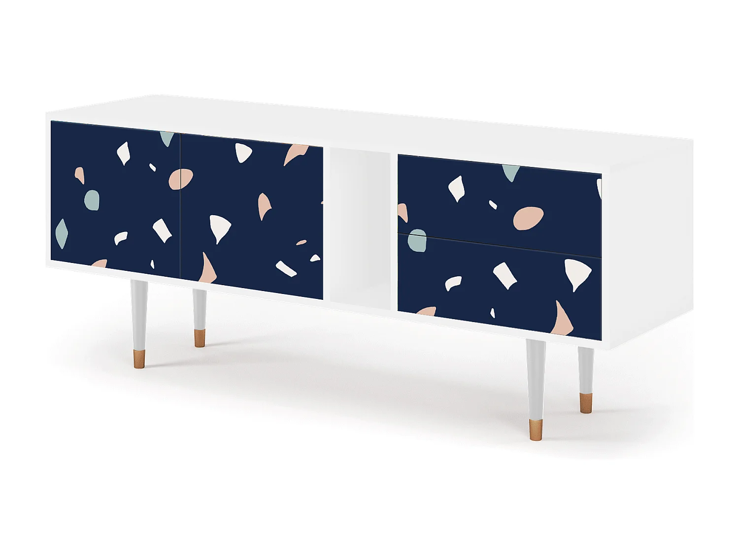 Meuble TV - 170х69х48 cm - T1 - Space Satellites, Blanc