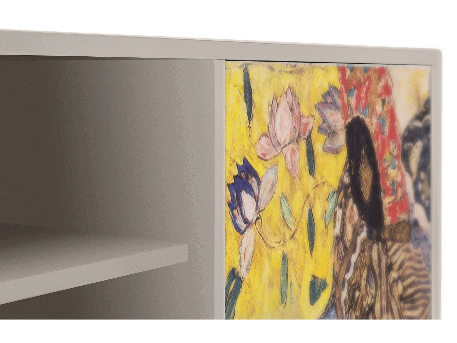 Mobile TV - 170х69х48 cm - T2 - Lady with Fan by Klimt, Sabbia