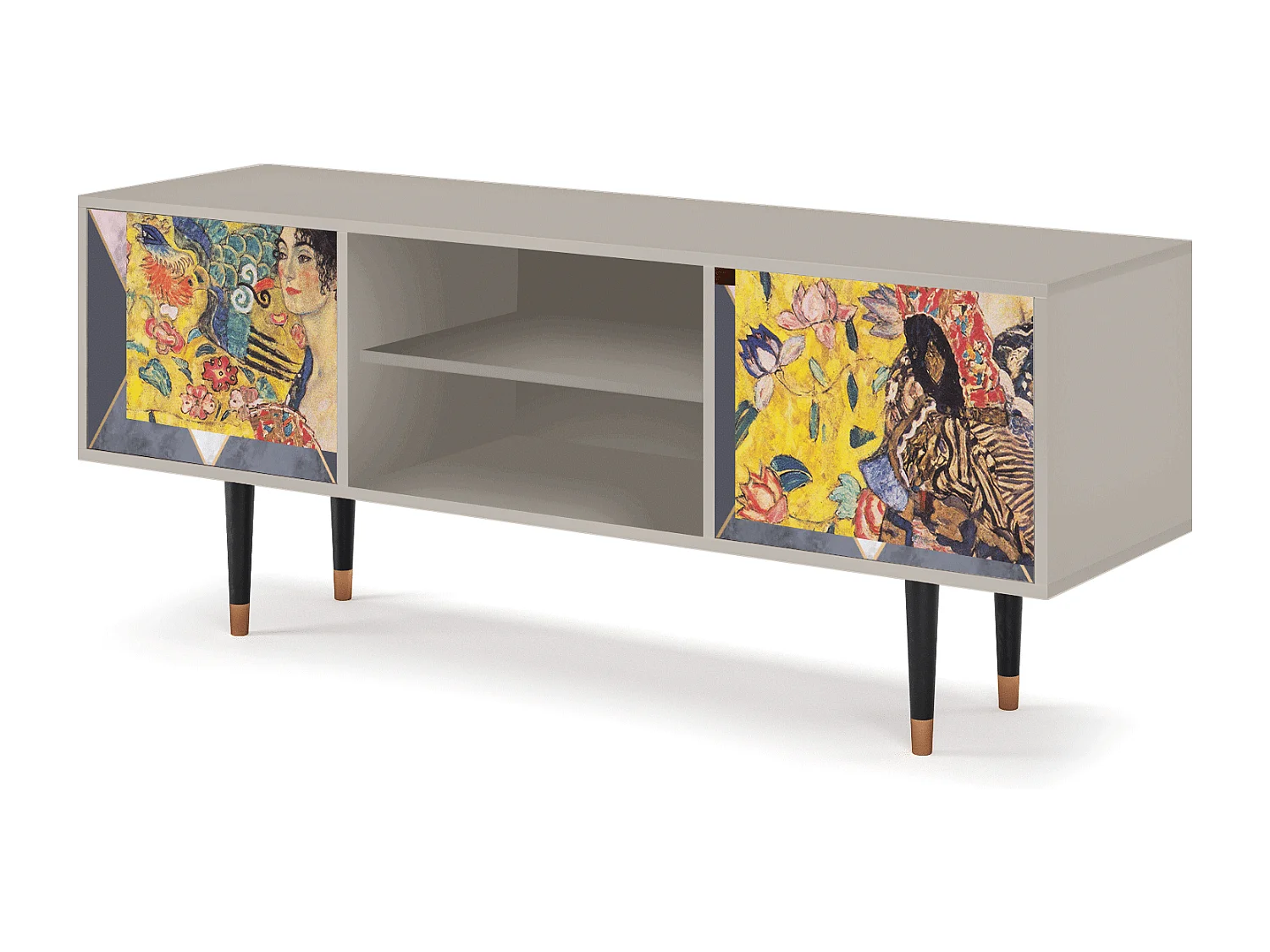 TV-meubel - 170х69х48 cm - T2 - Lady with Fan by Klimt, Zand