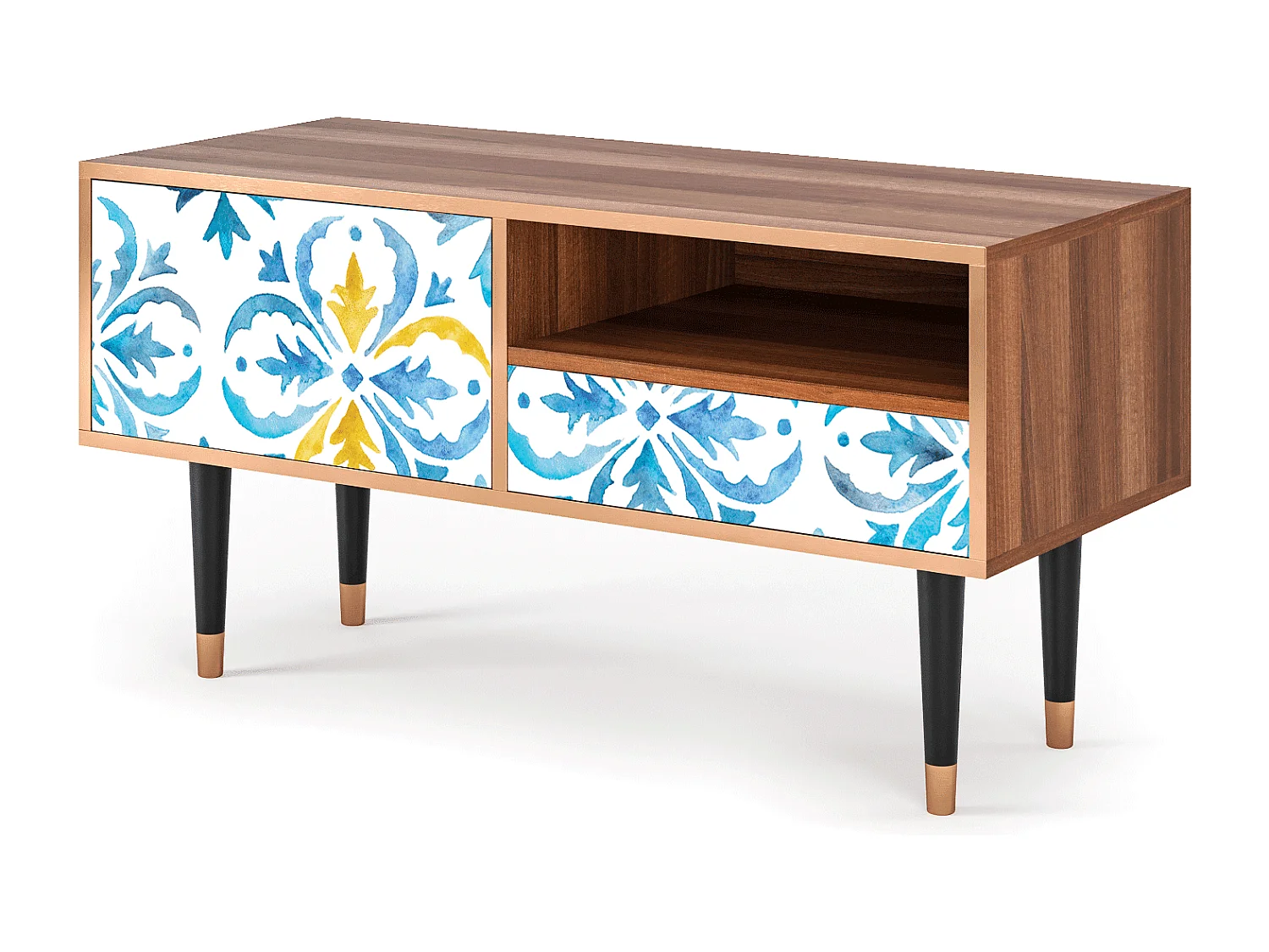 Szafka RTV - 115х59х48 cm - T3 - Lisbon Flover, Orzech