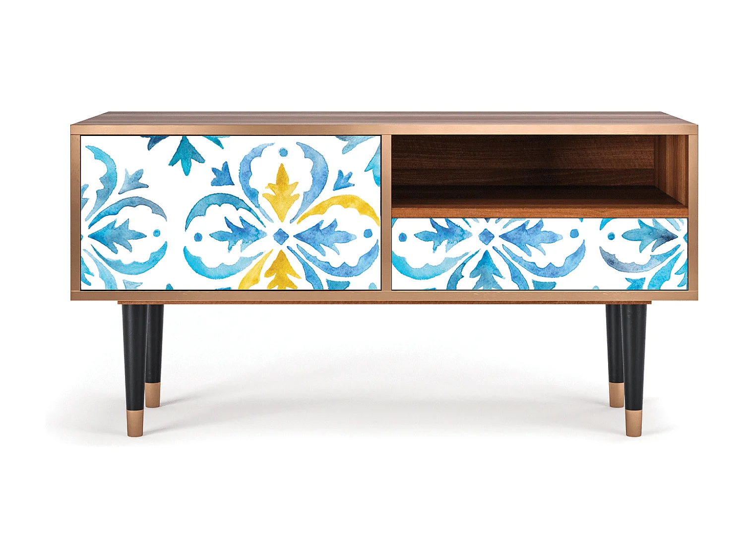 TV-meubel - 115х59х48 cm - T3 - Lisbon Flover, Walnoot