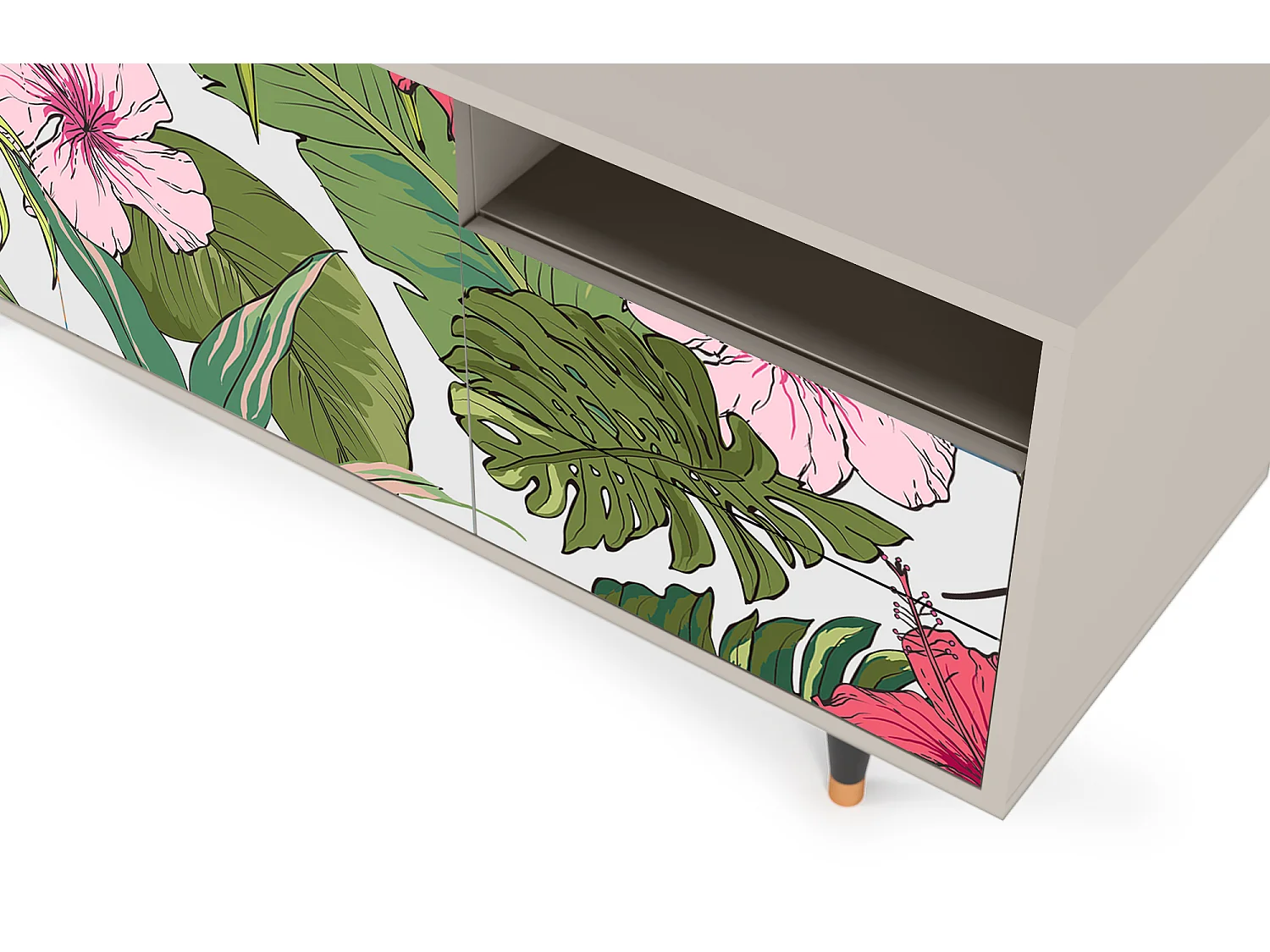 Meuble TV - 125х56х41 cm - T7 - Verdant Tropics, Sable