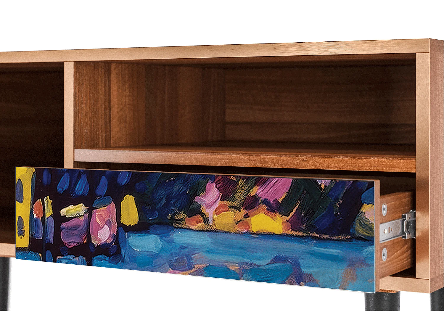 TV-Möbel - 115х59х48 cm - T3 - Winter Landscape, Walnuss