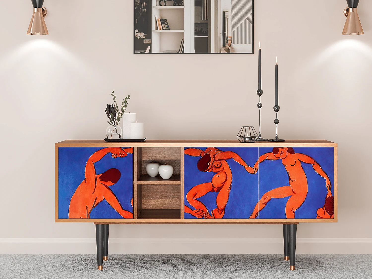 Mobile TV - 150х69х41 cm - T5 - The Dance by Matisse , Noce
