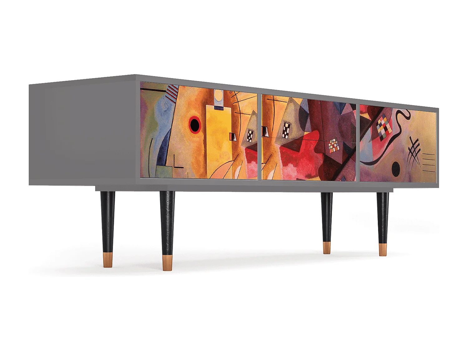 Meuble TV - 170х59х48 cm - T4 - Modern Art, Gris