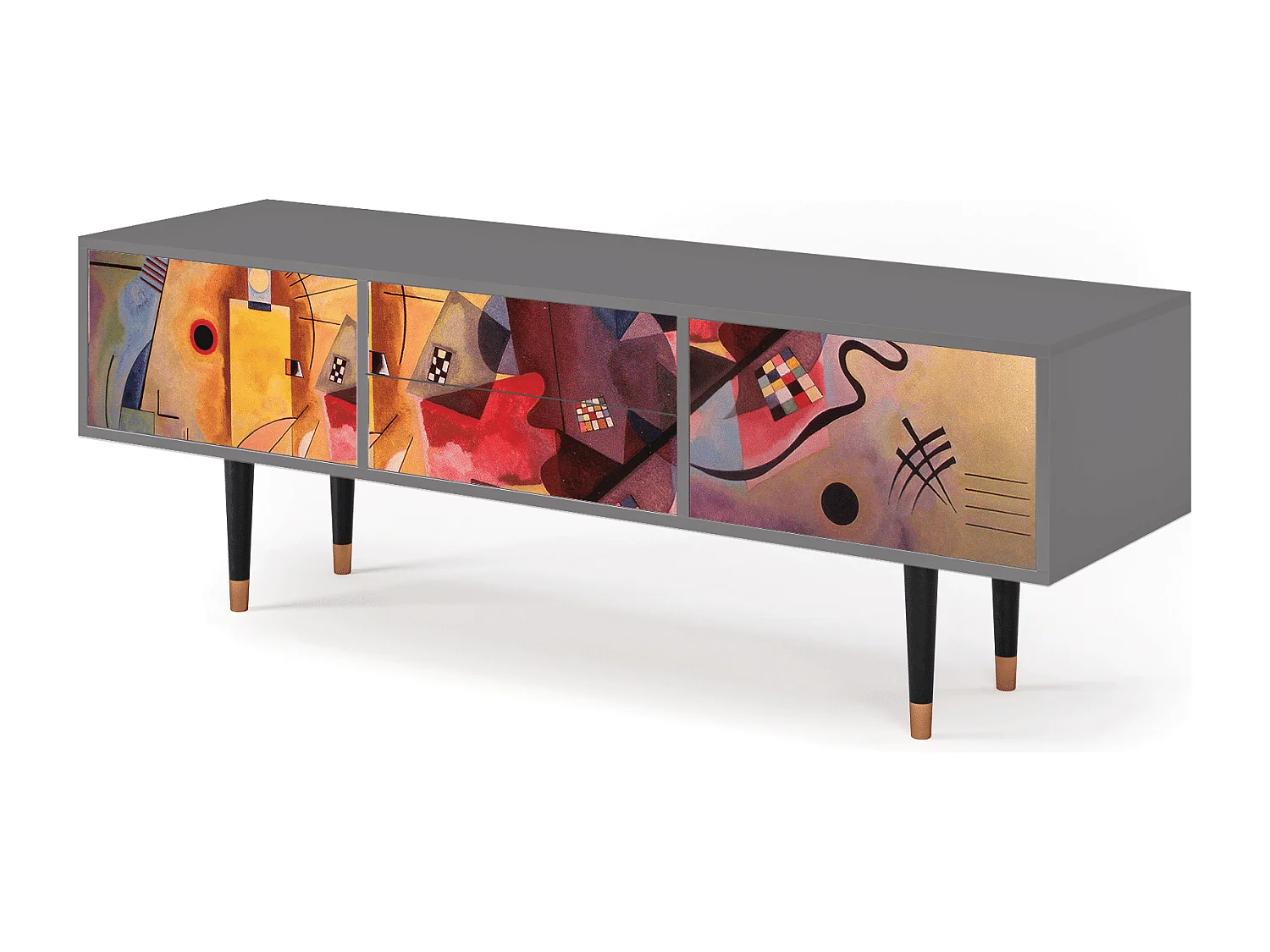 Meuble TV - 170х59х48 cm - T4 - Modern Art, Gris