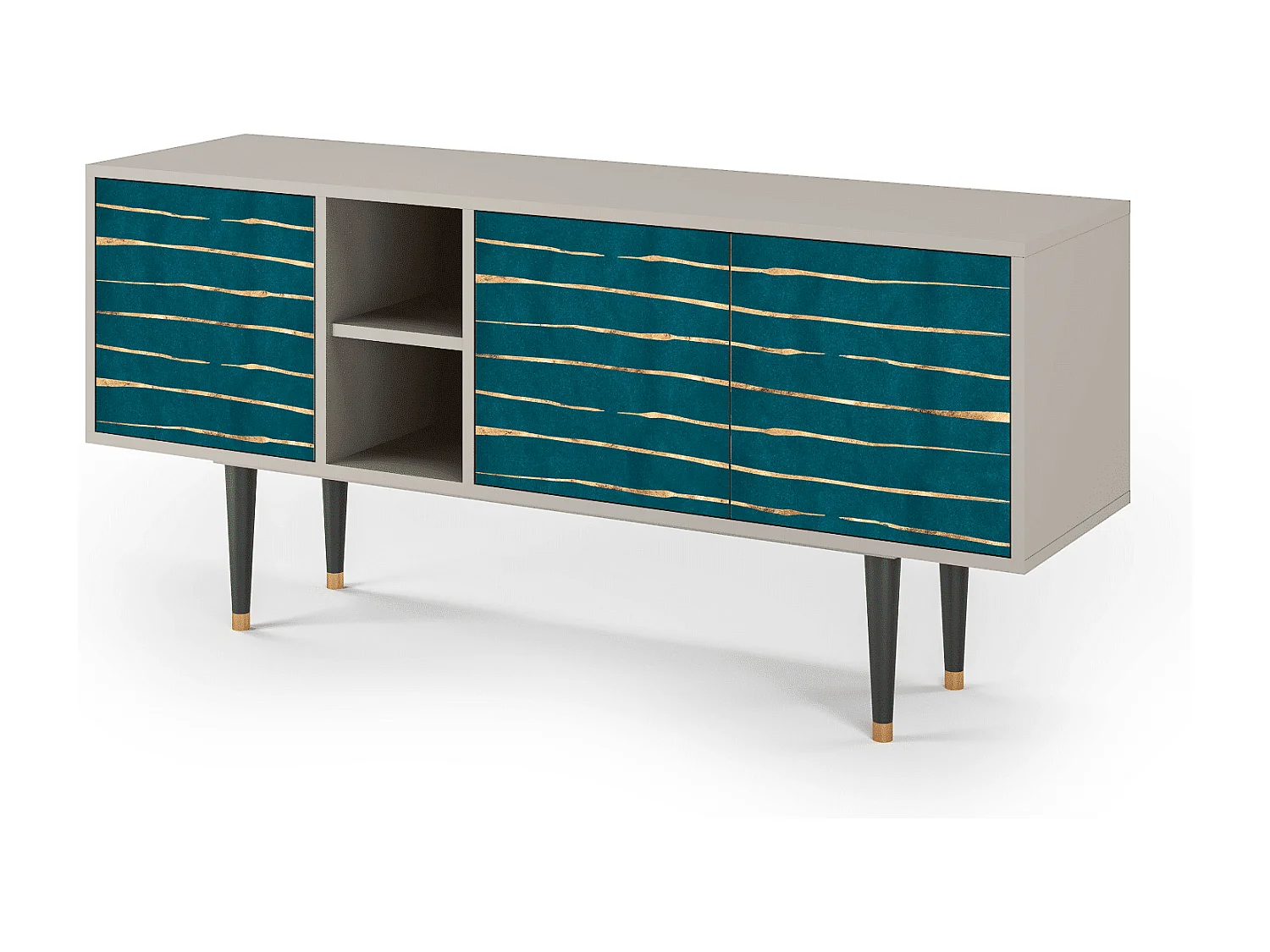 Szafka RTV - 150х69х41 cm - T5 - Ocean Drive, Piaskowy