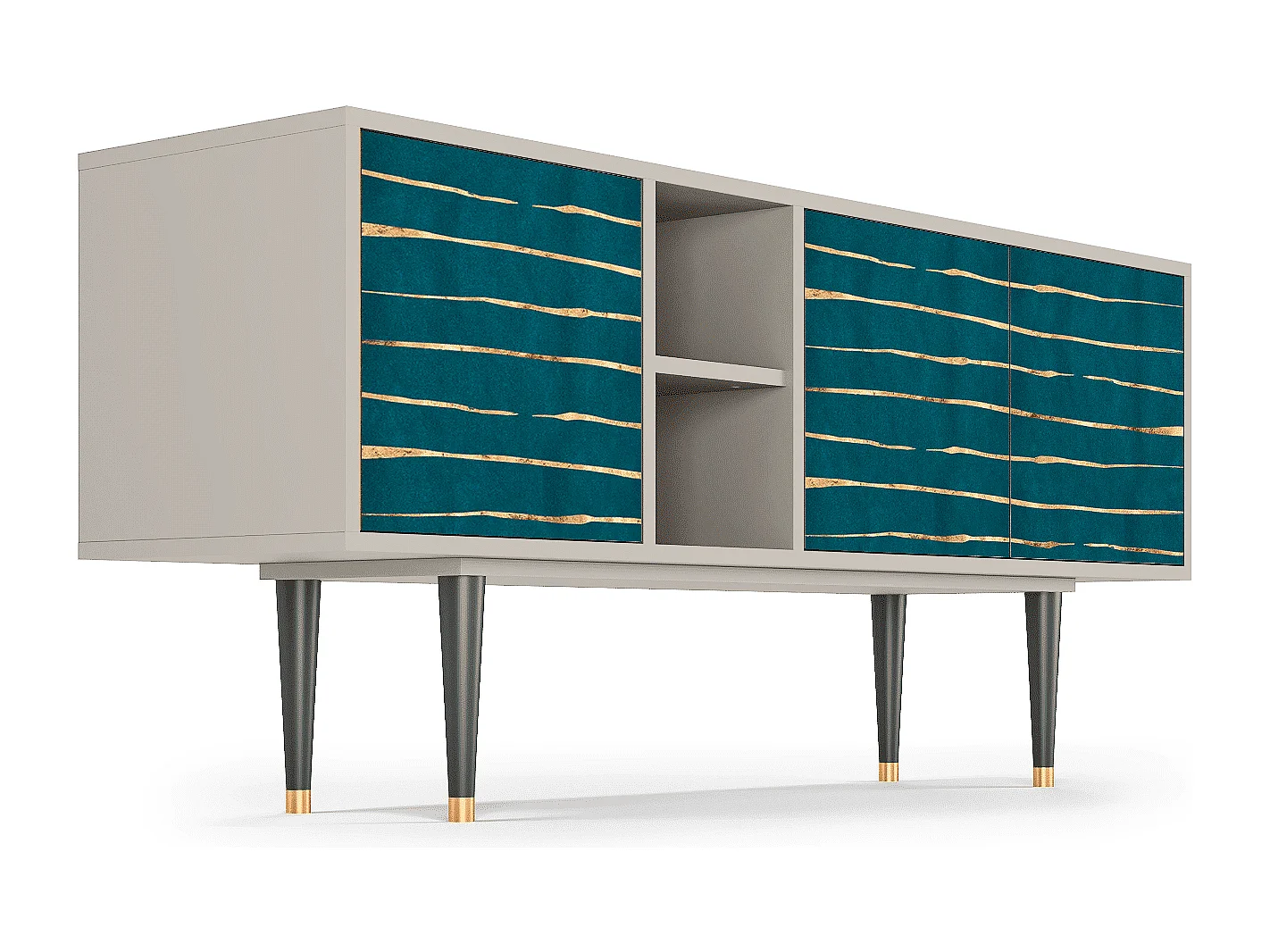 Szafka RTV - 150х69х41 cm - T5 - Ocean Drive, Piaskowy