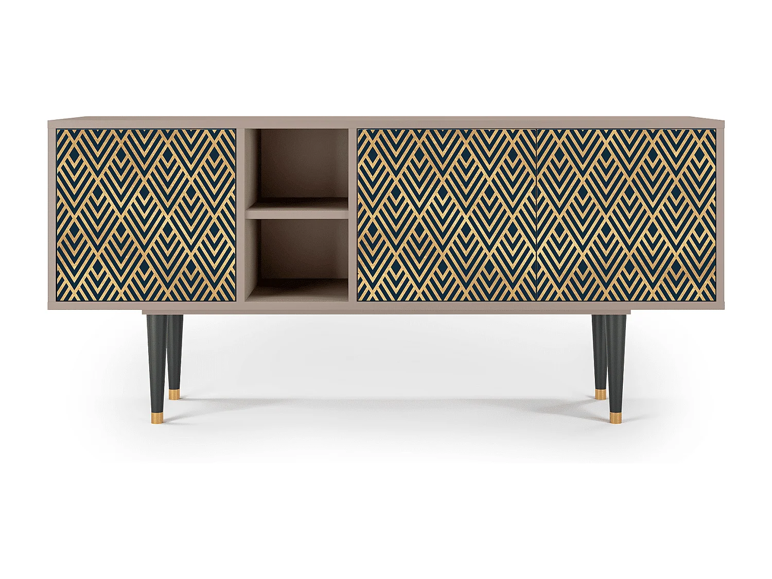 Meuble TV - 150х69х41 cm - T5 - Egypt Triangles, Latte