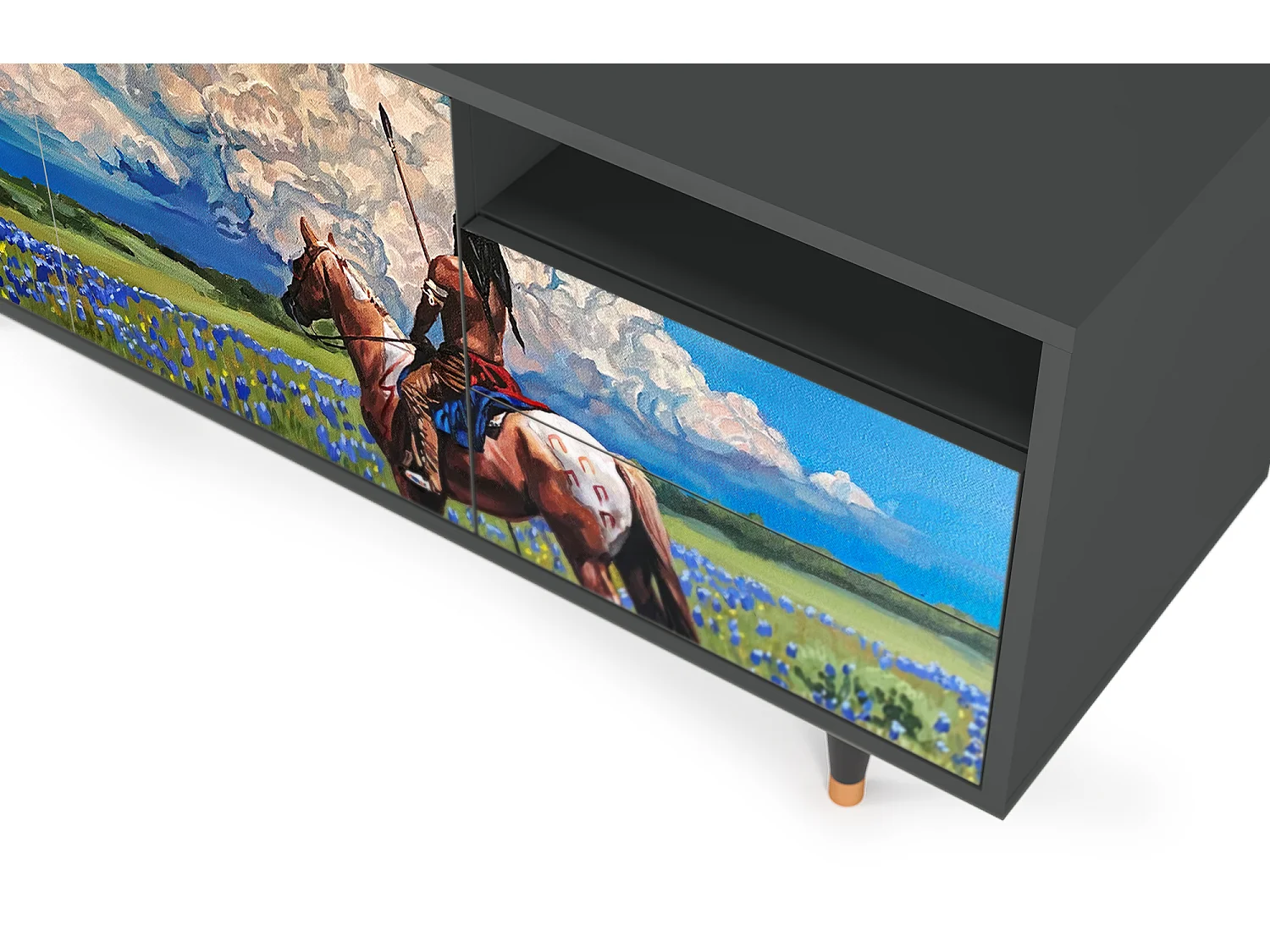 TV-meubel - 125х56х41 cm - T7 - Thunderheads by Dean, Antraciet