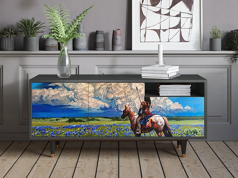 TV-meubel - 125х56х41 cm - T7 - Thunderheads by Dean, Antraciet