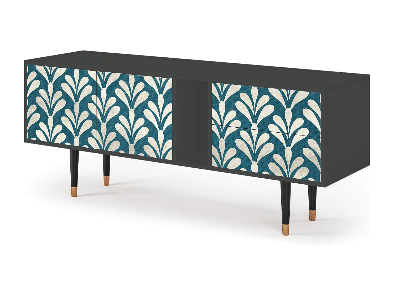 TV-Möbel - 170х69х48 cm - T1 - Milky Tears, Anthrazit