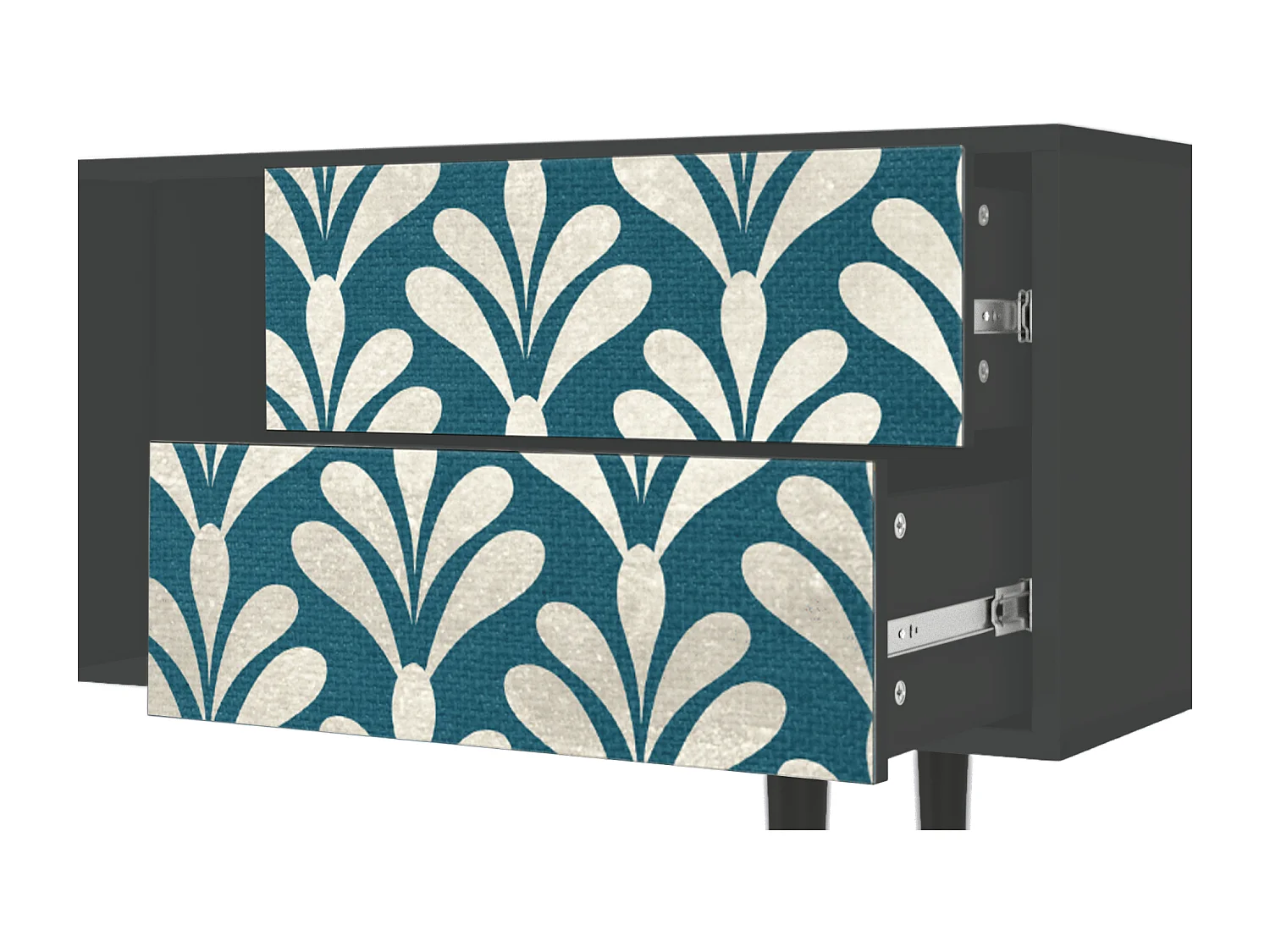 TV-Möbel - 170х69х48 cm - T1 - Milky Tears, Anthrazit