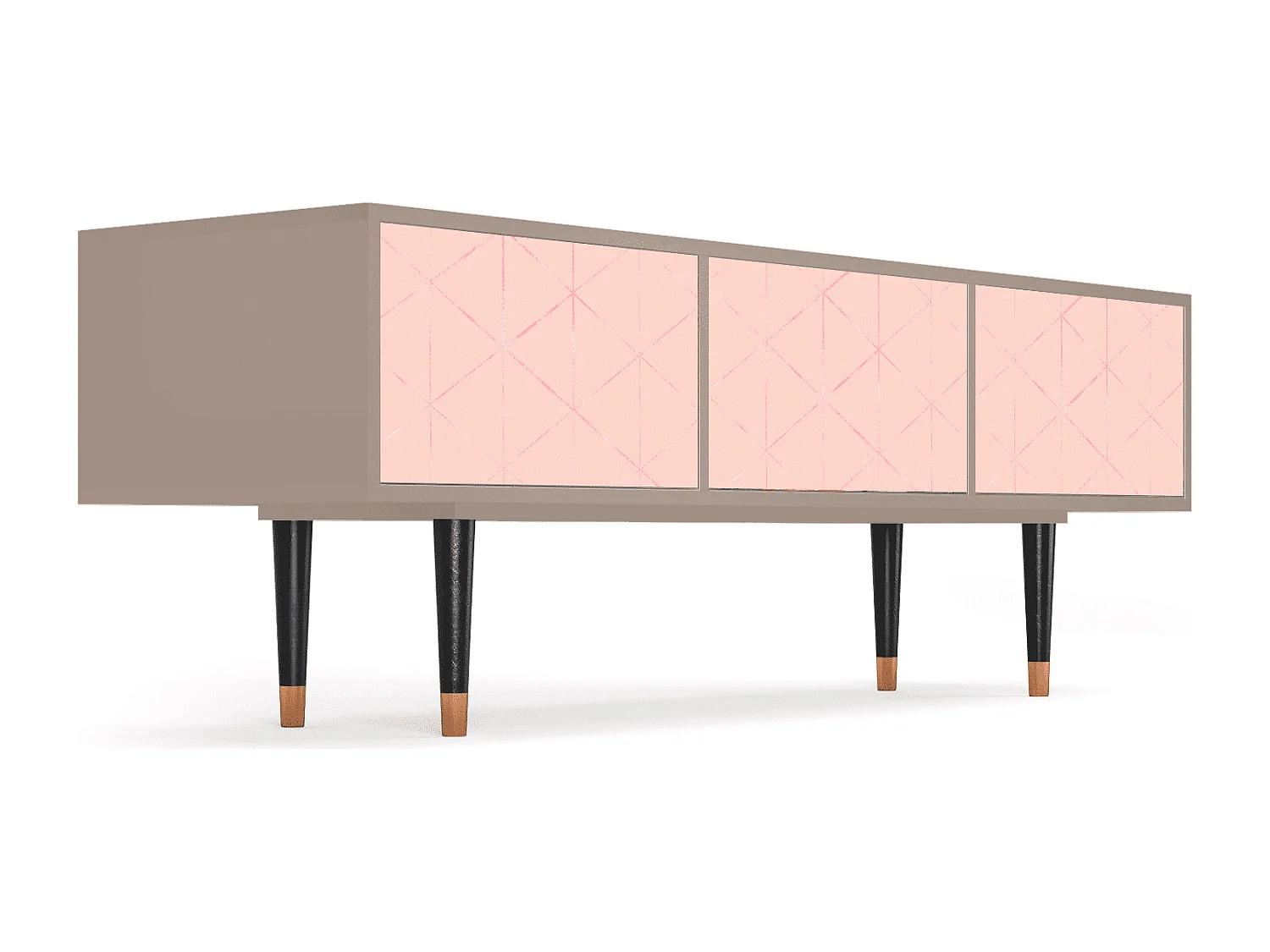 Mueble de TV - 170х59х48 cm - T4 - Rose Quartz, Latte