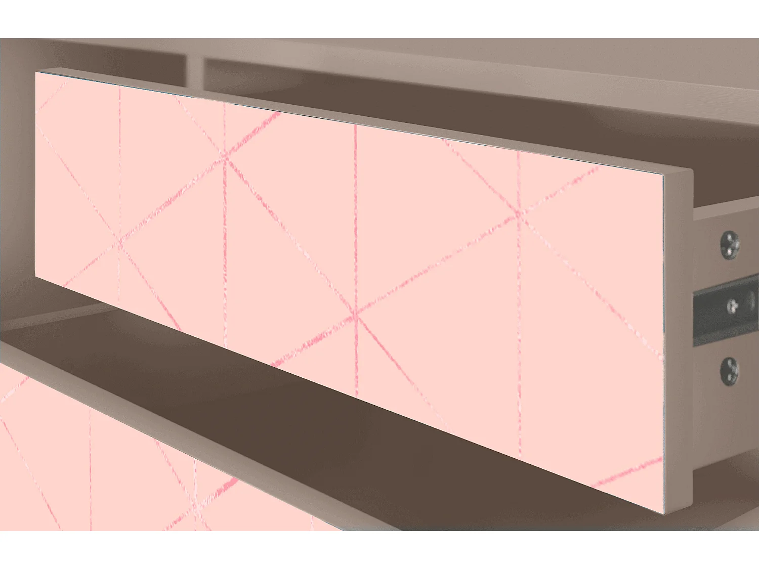 Mueble de TV - 170х59х48 cm - T4 - Rose Quartz, Latte