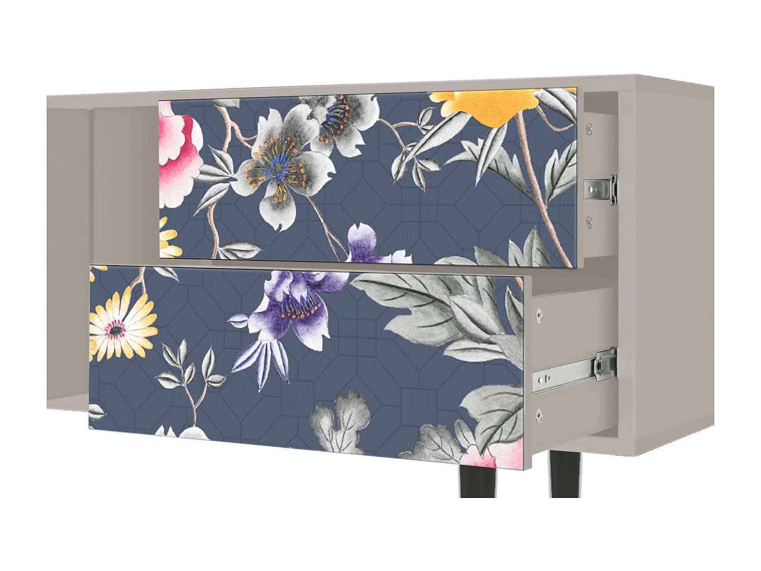 Meuble TV - 170х69х48 cm - T1 - Dark Flower Bed, Sable