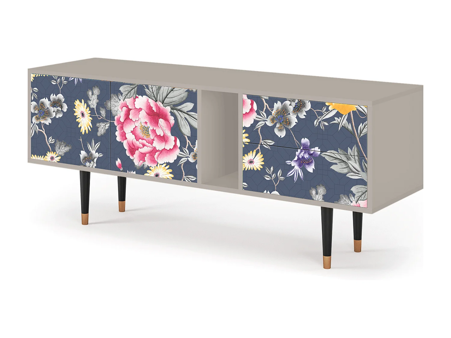 Meuble TV - 170х69х48 cm - T1 - Dark Flower Bed, Sable