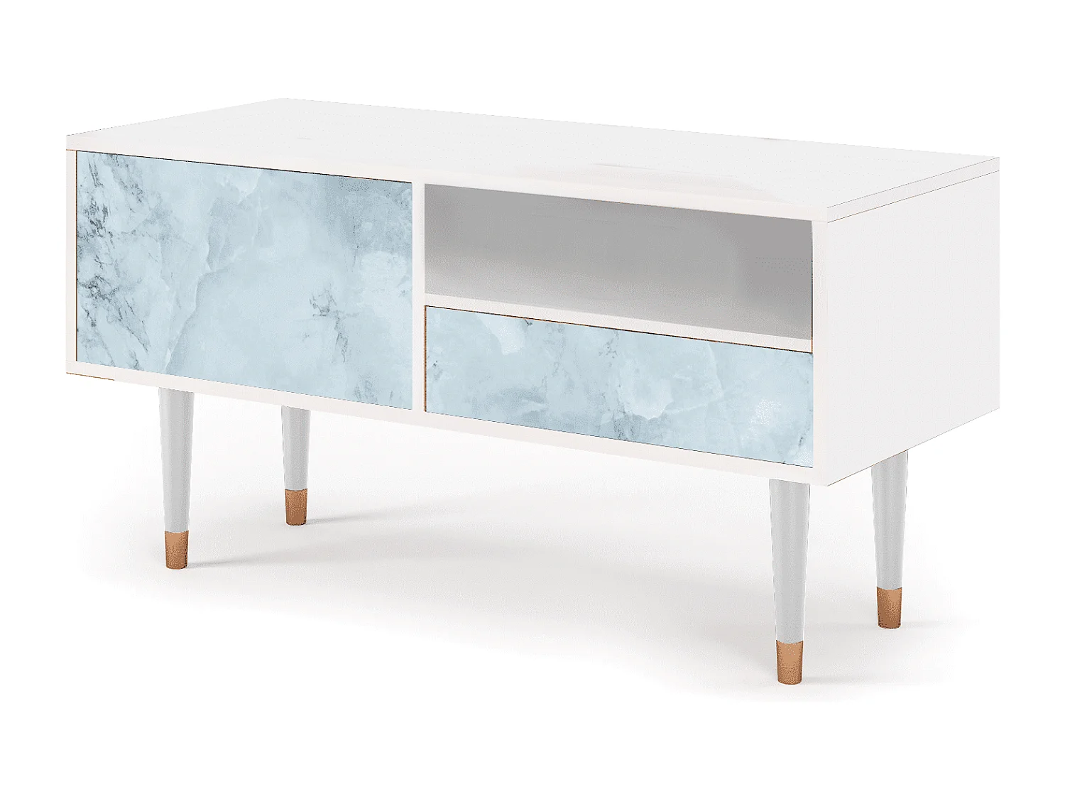 TV-meubel - 115х59х48 cm - T3 - Glacial Colour, Wit